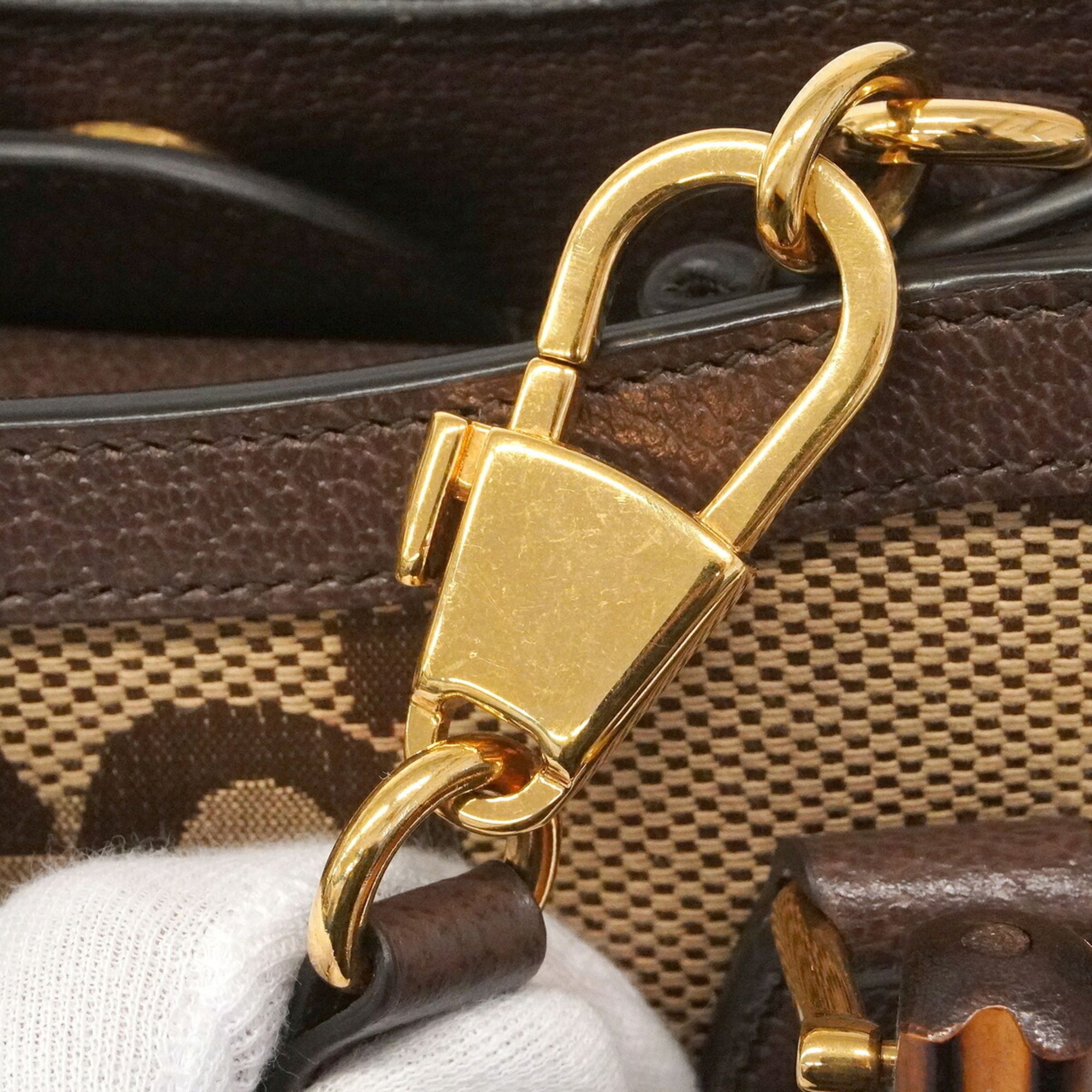 Canvas Leather Handbag (Pre-Owned) - Gucci - Modalova