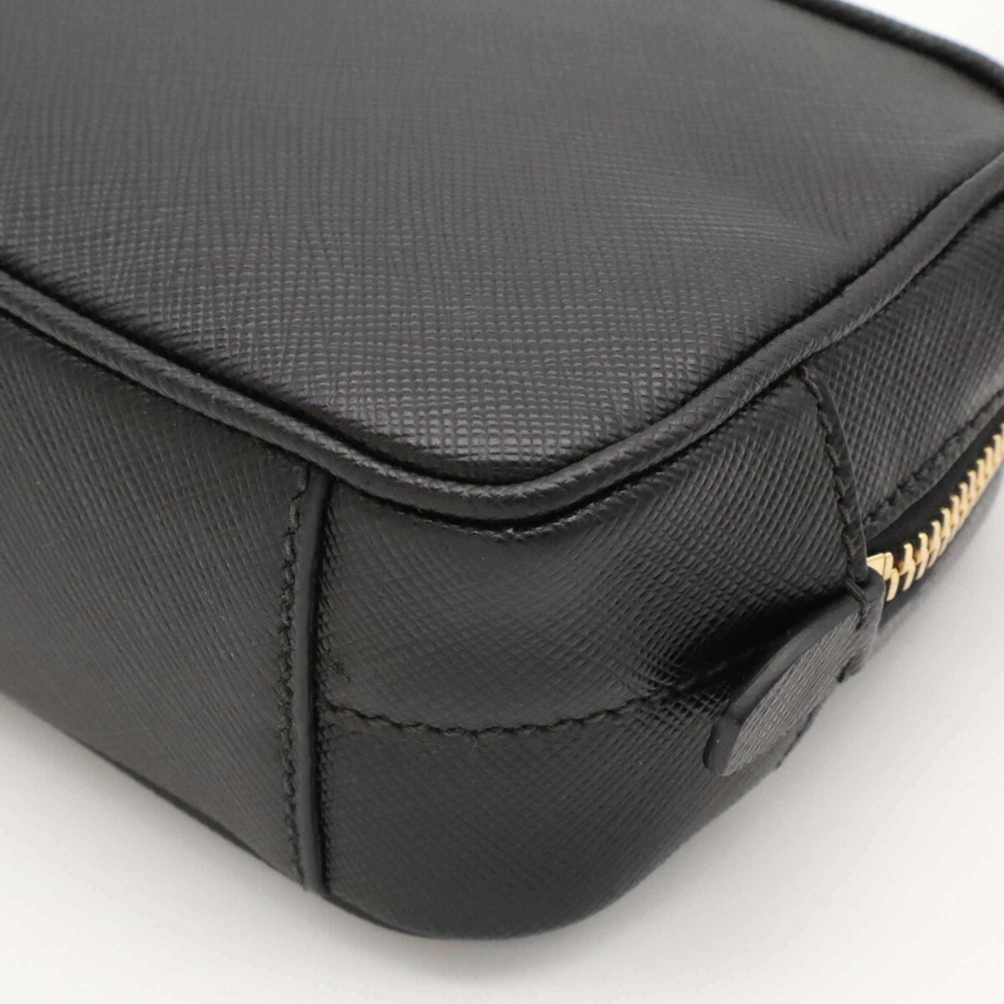 Leather Handbag Pochette Pouch Shoulder Bag (Pre-Owned) - Prada - Modalova
