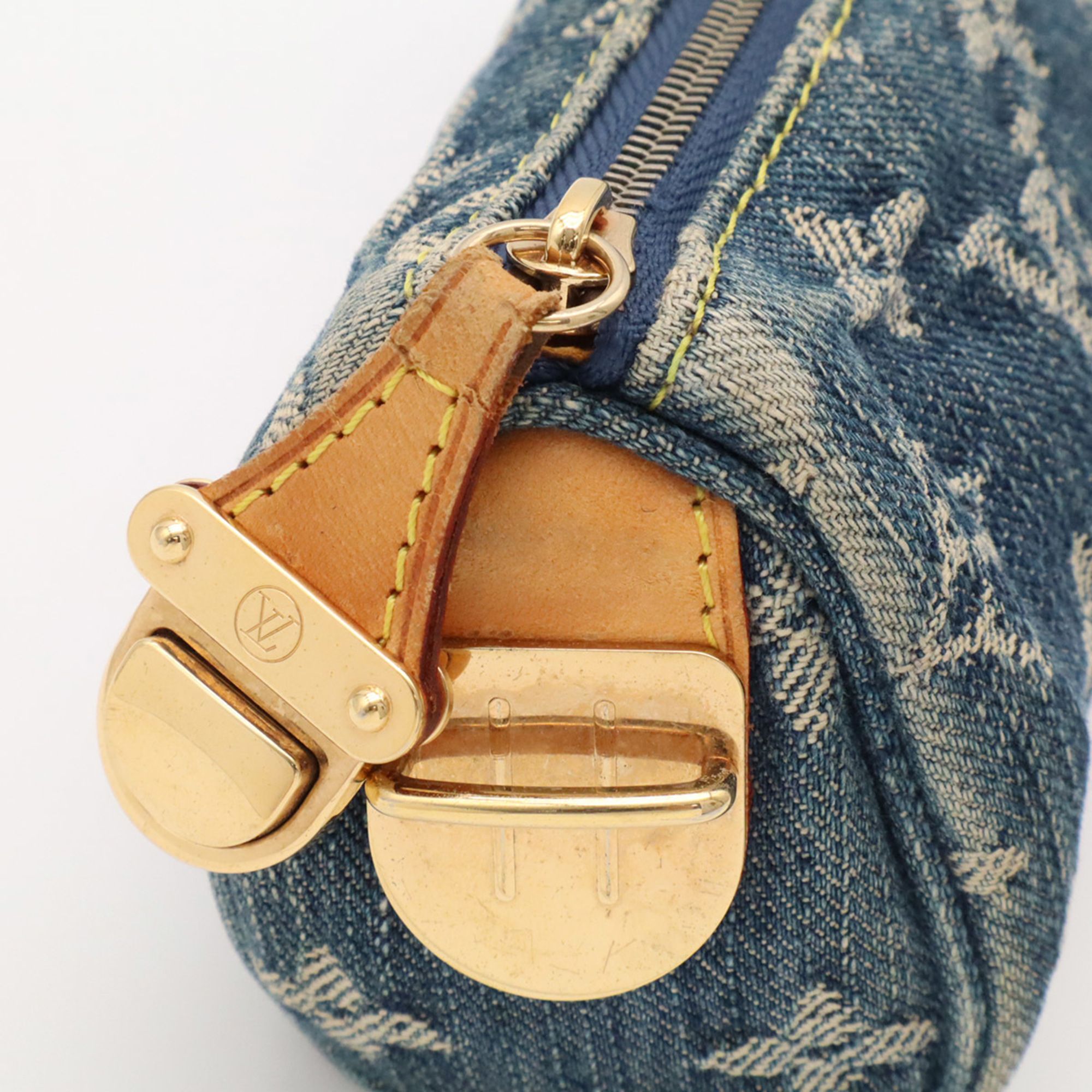 Monogram Denim Handbag Pouch (Pre-Owned) - Louis Vuitton - Modalova