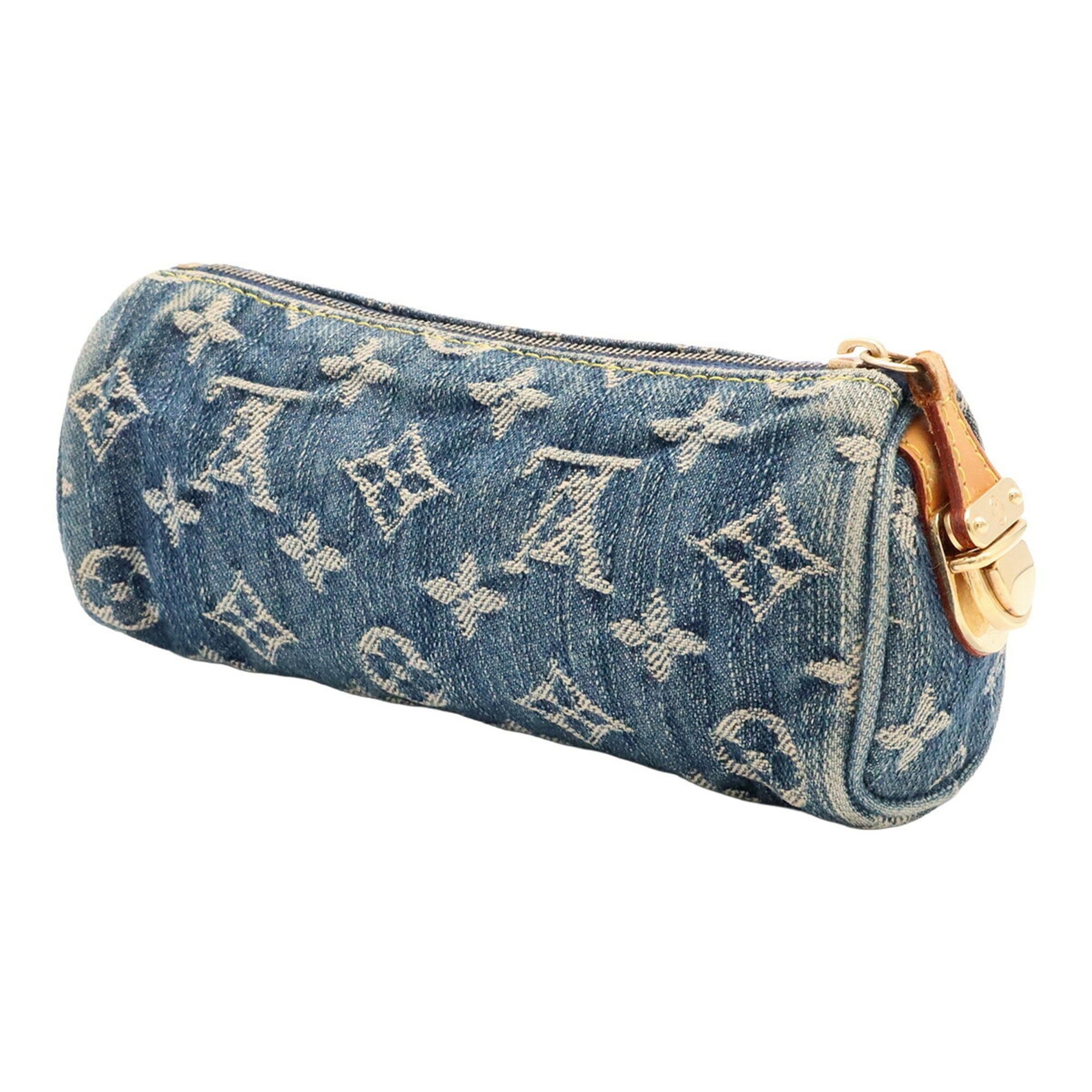 Monogram Denim Handbag Pouch (Pre-Owned) - Louis Vuitton - Modalova