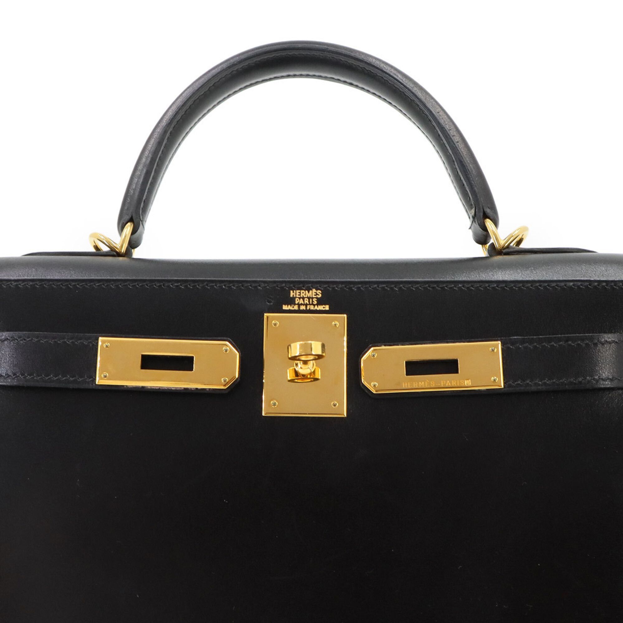Box Calf Leather Handbag (Pre-Owned) - Hermes - Modalova