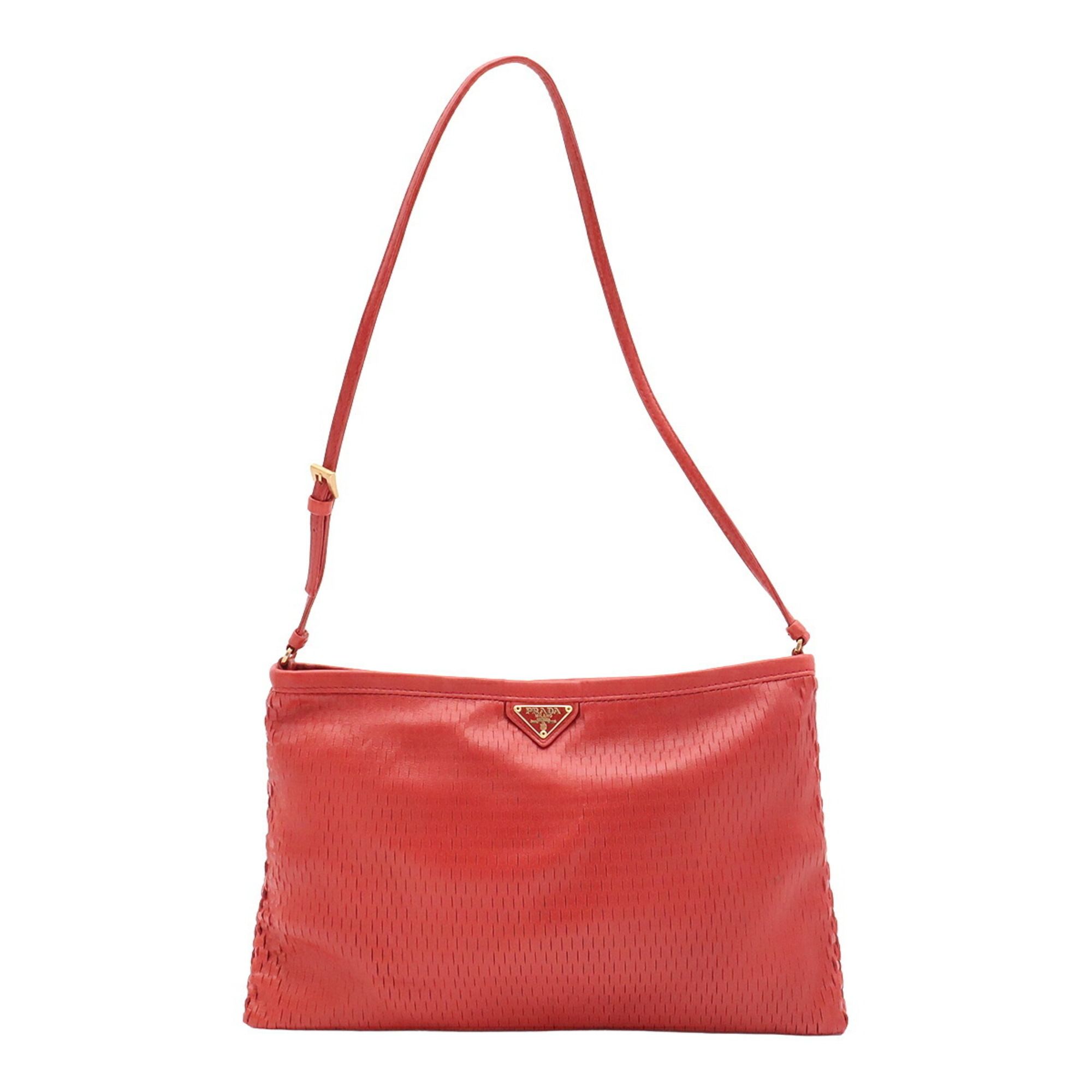 Leather Shoulder Bag (Pre-Owned) - Prada - Modalova