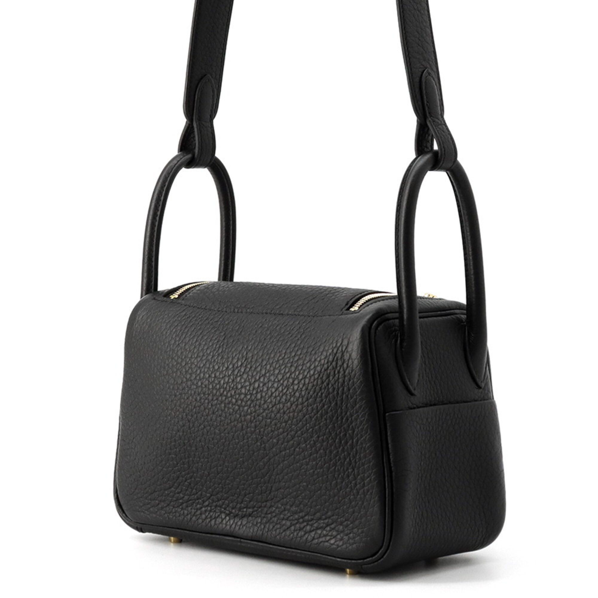 Lindy Taurillon Clemence Leather Shoulder Bag (Pre-Owned) - Hermes - Modalova