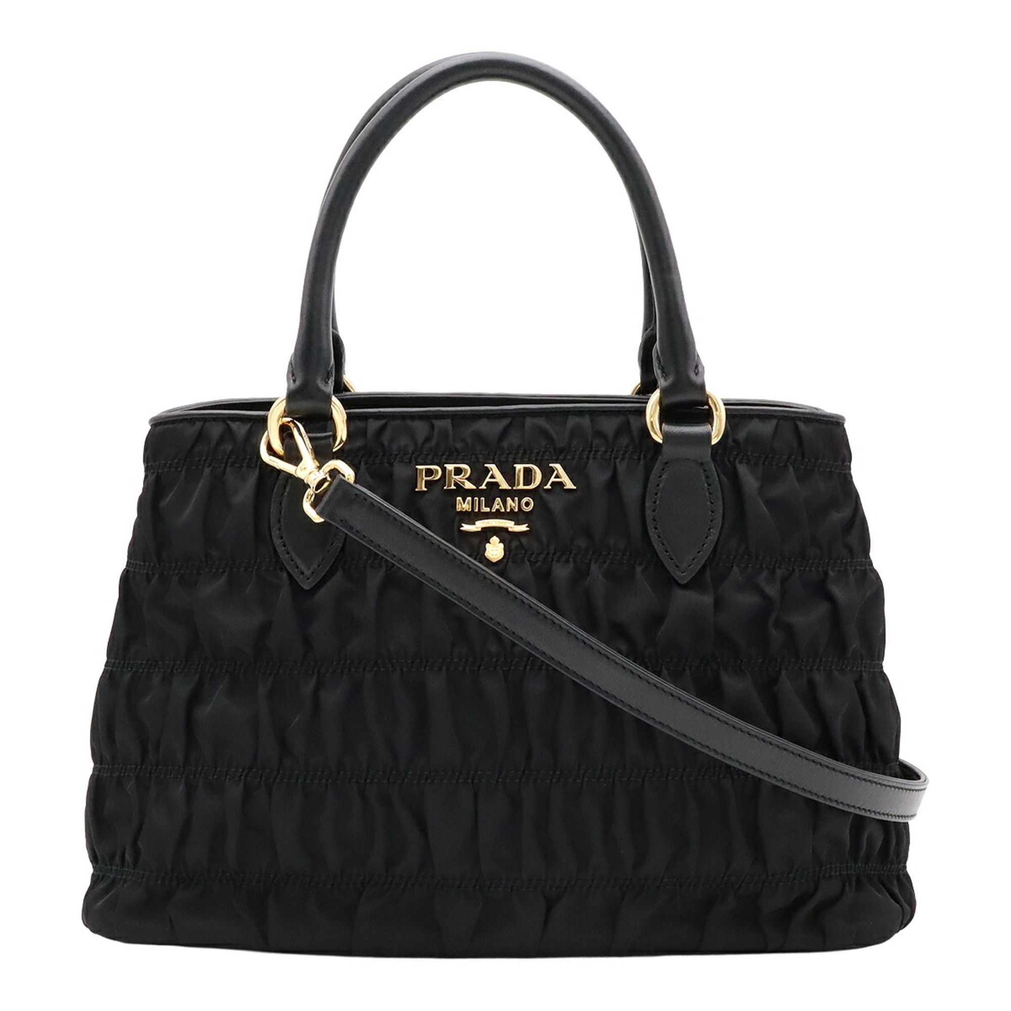 Nylon Leather Handbag Shoulder Bag (Pre-Owned) - Prada - Modalova