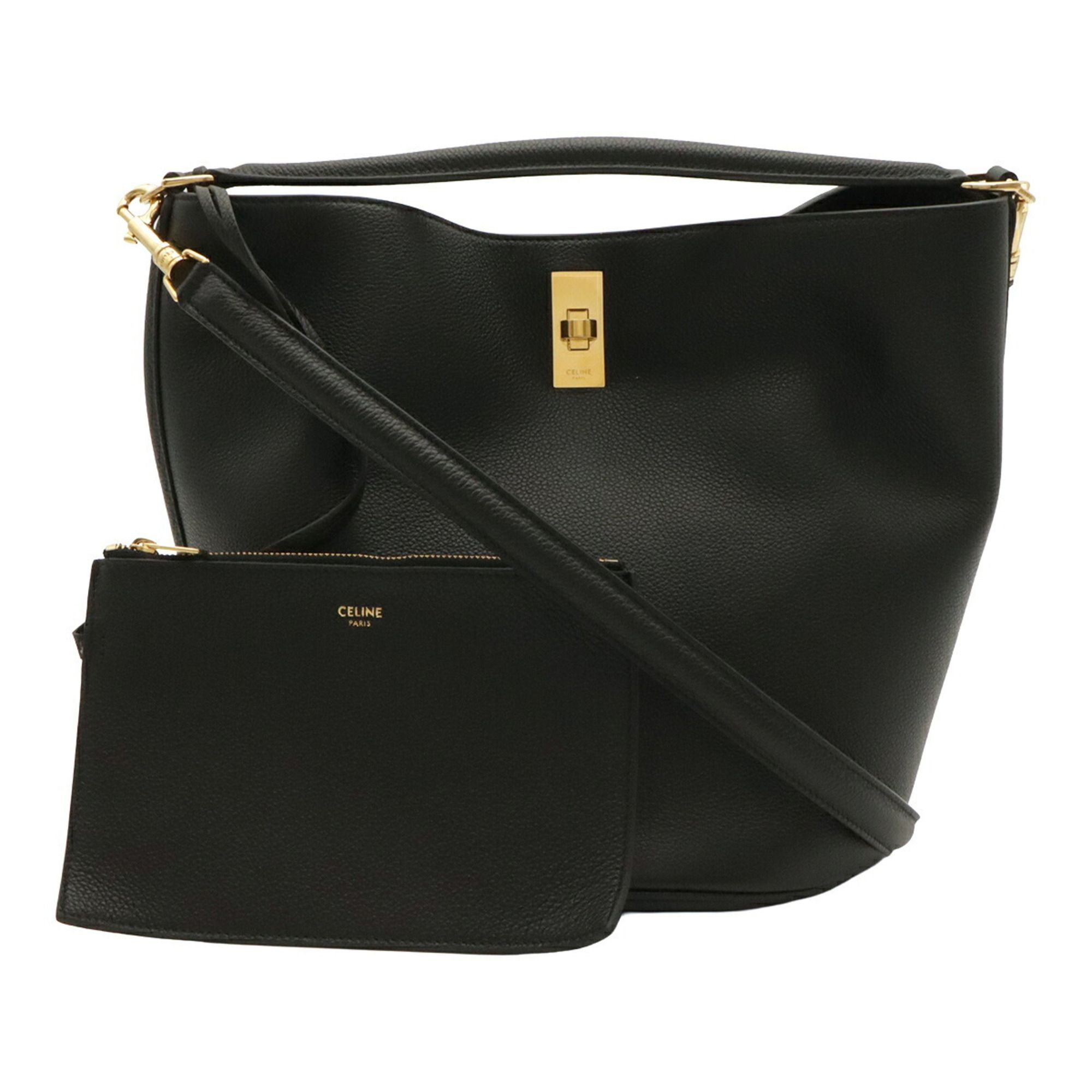 Leather Pouch Shoulder Bag (Pre-Owned) - Celine - Modalova