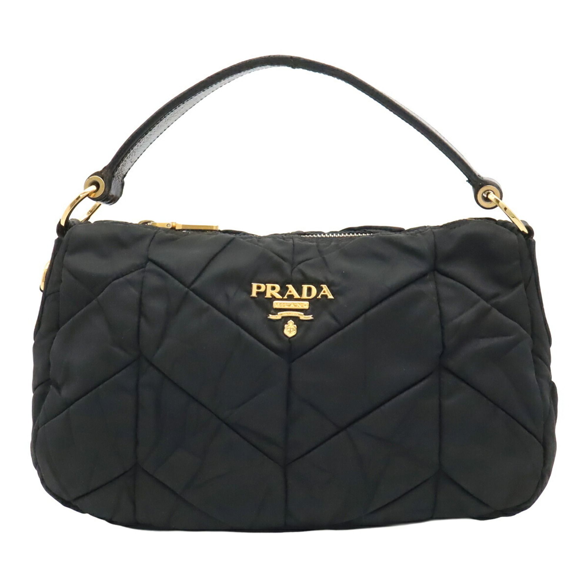 Nylon Leather Handbag (Pre-Owned) - Prada - Modalova
