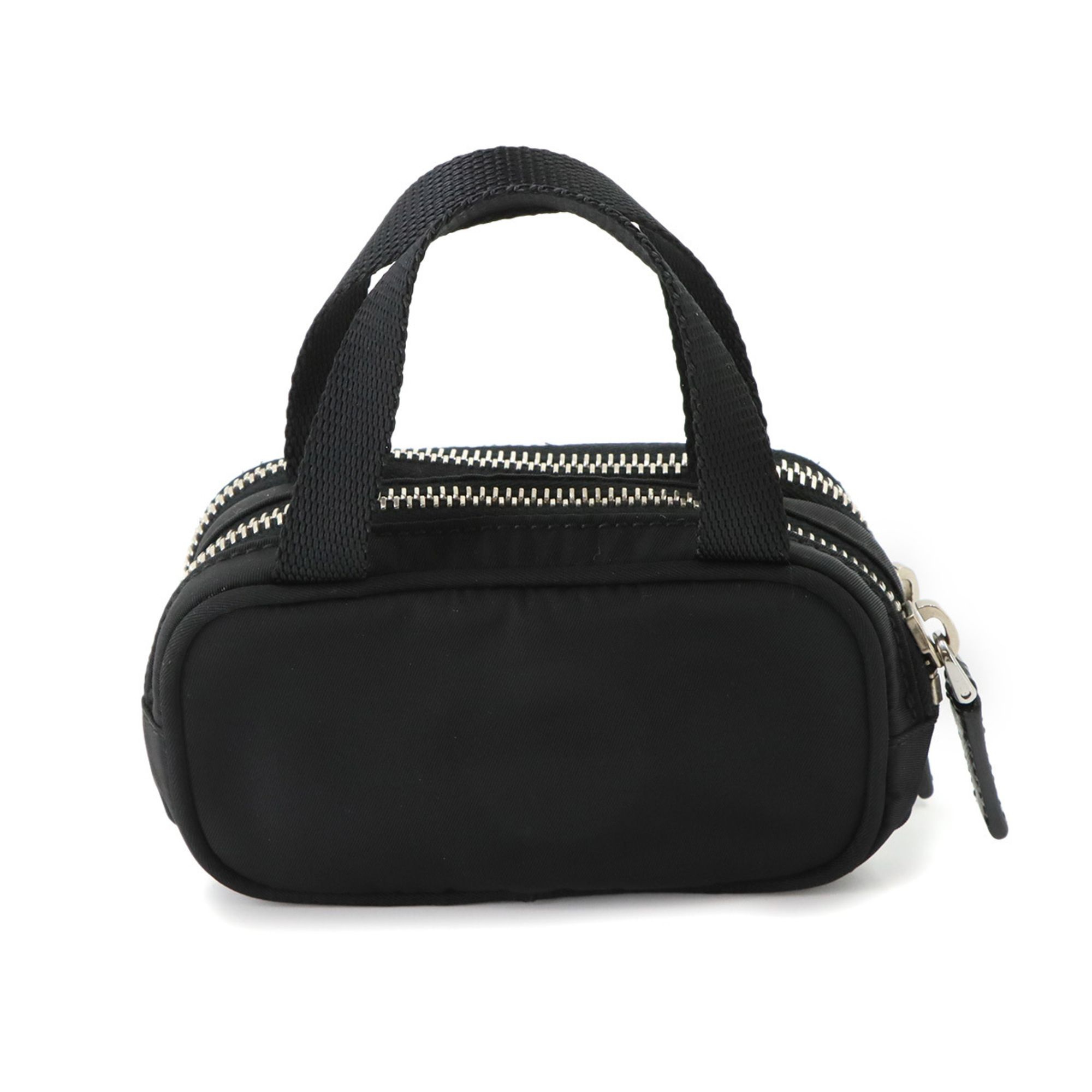 Nylon Saffiano Triangle Leather Handbag Pouch (Pre-Owned) - Prada - Modalova