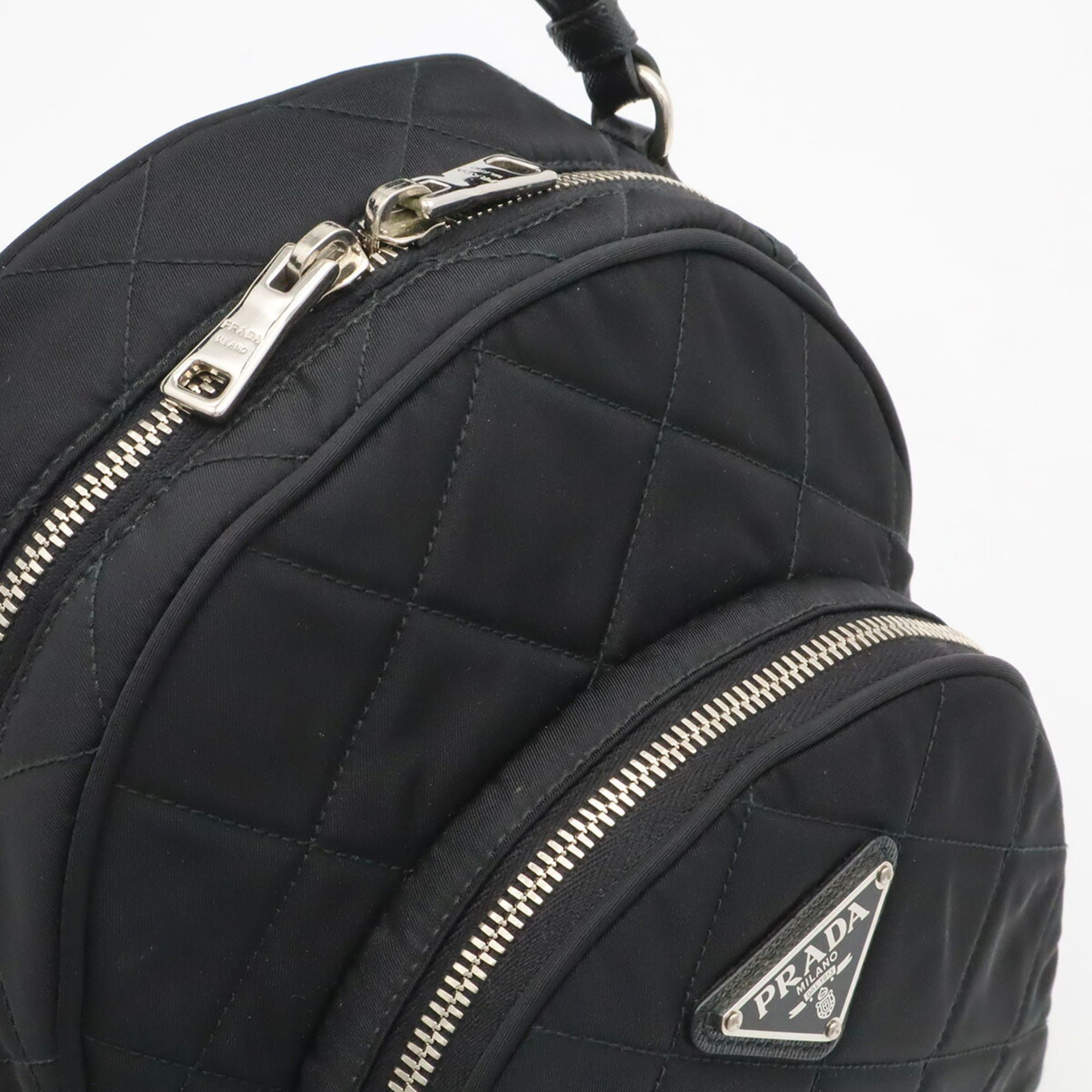Nylon Leather Backpack (Pre-Owned) - Prada - Modalova