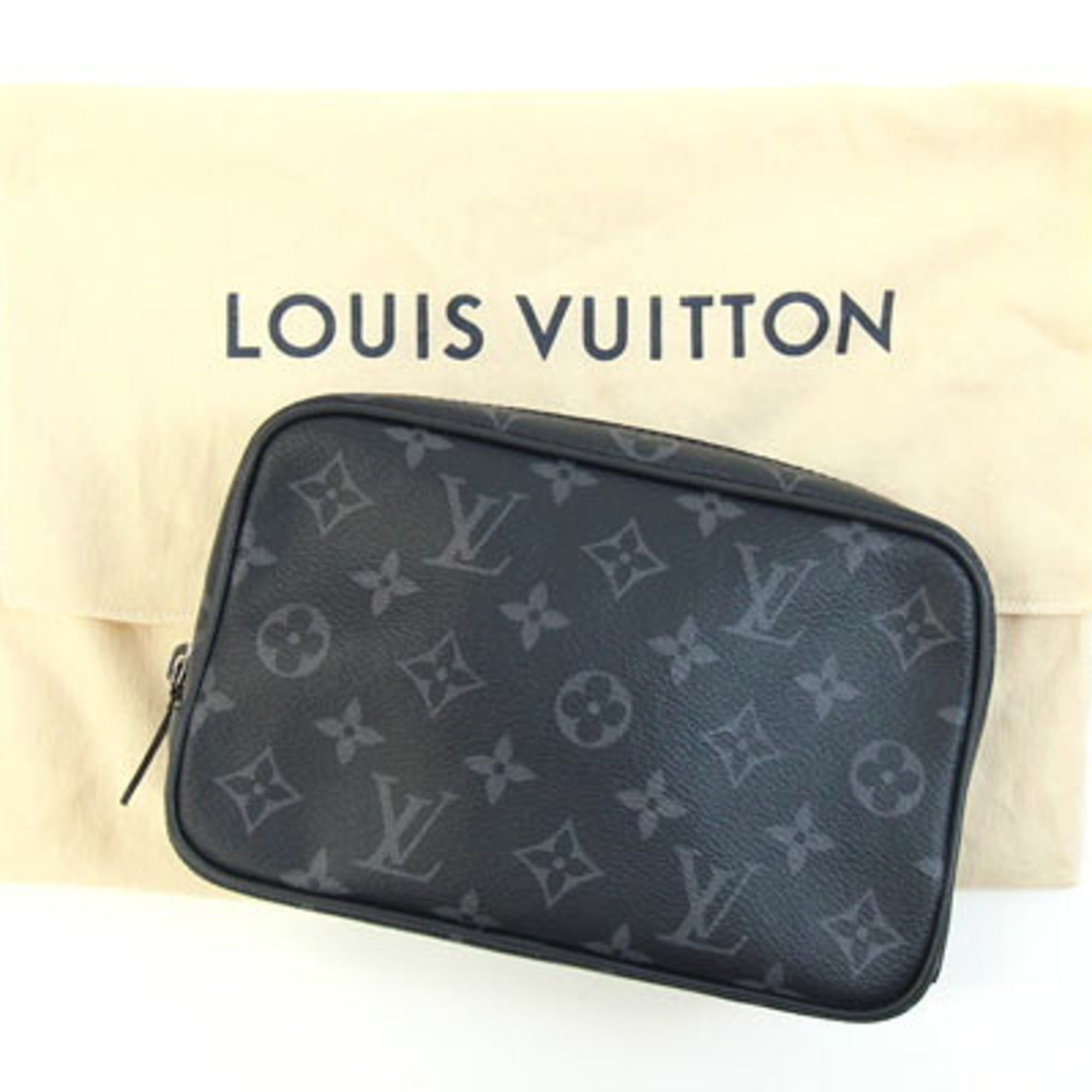 Leather Clutch Bag Handbag Pouch (Pre-Owned) - Louis Vuitton - Modalova