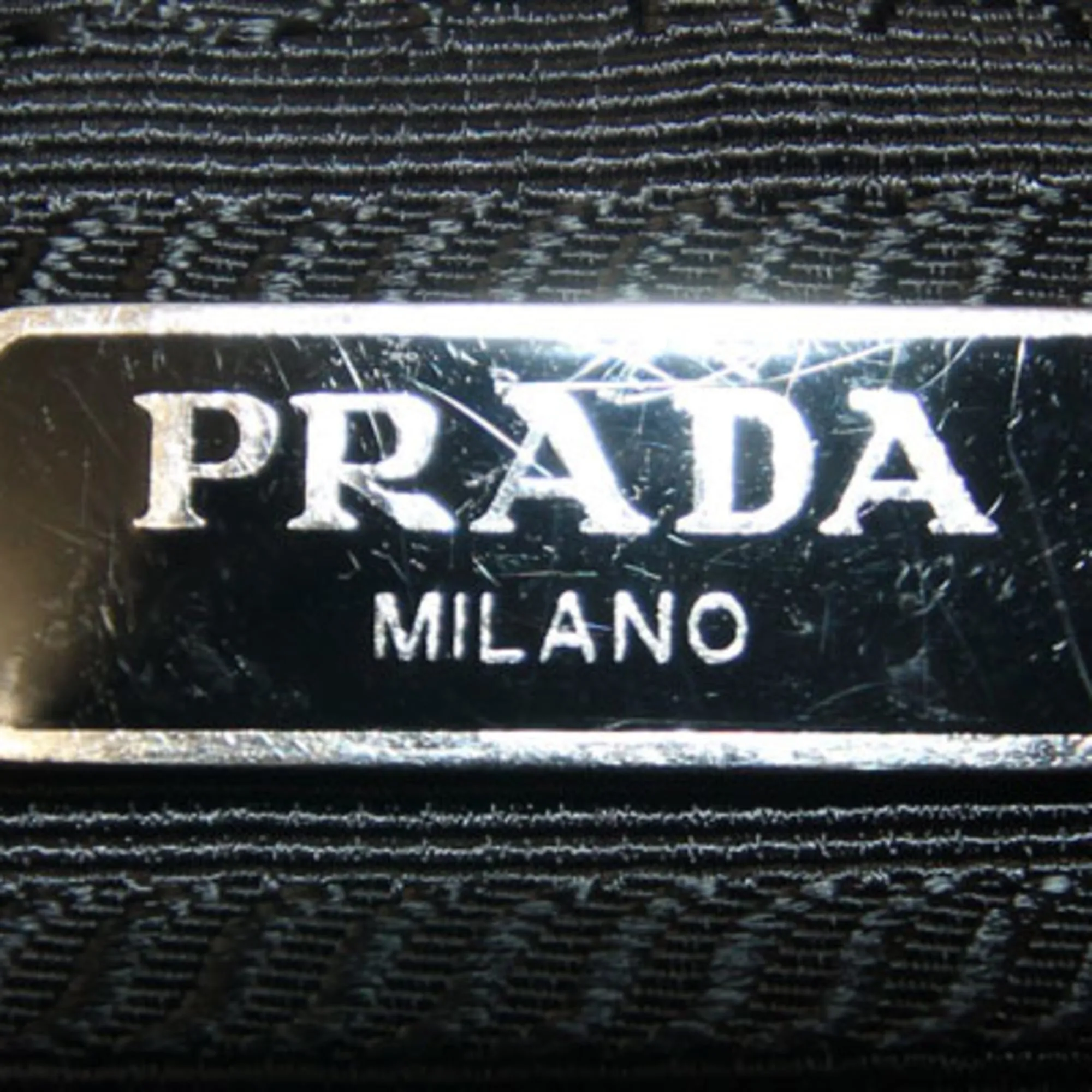 Nylon Leather Handbag Pochette Pouch Shoulder Bag (Pre-Owned) - Prada - Modalova