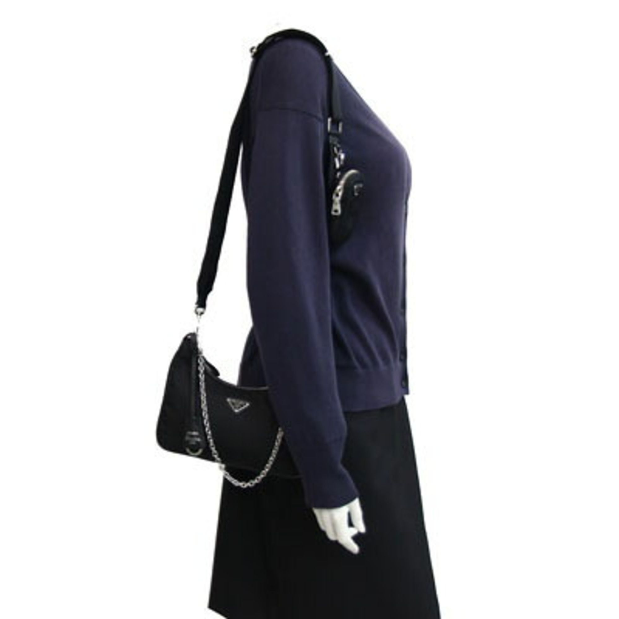 Nylon Leather Handbag Pochette Pouch Shoulder Bag (Pre-Owned) - Prada - Modalova