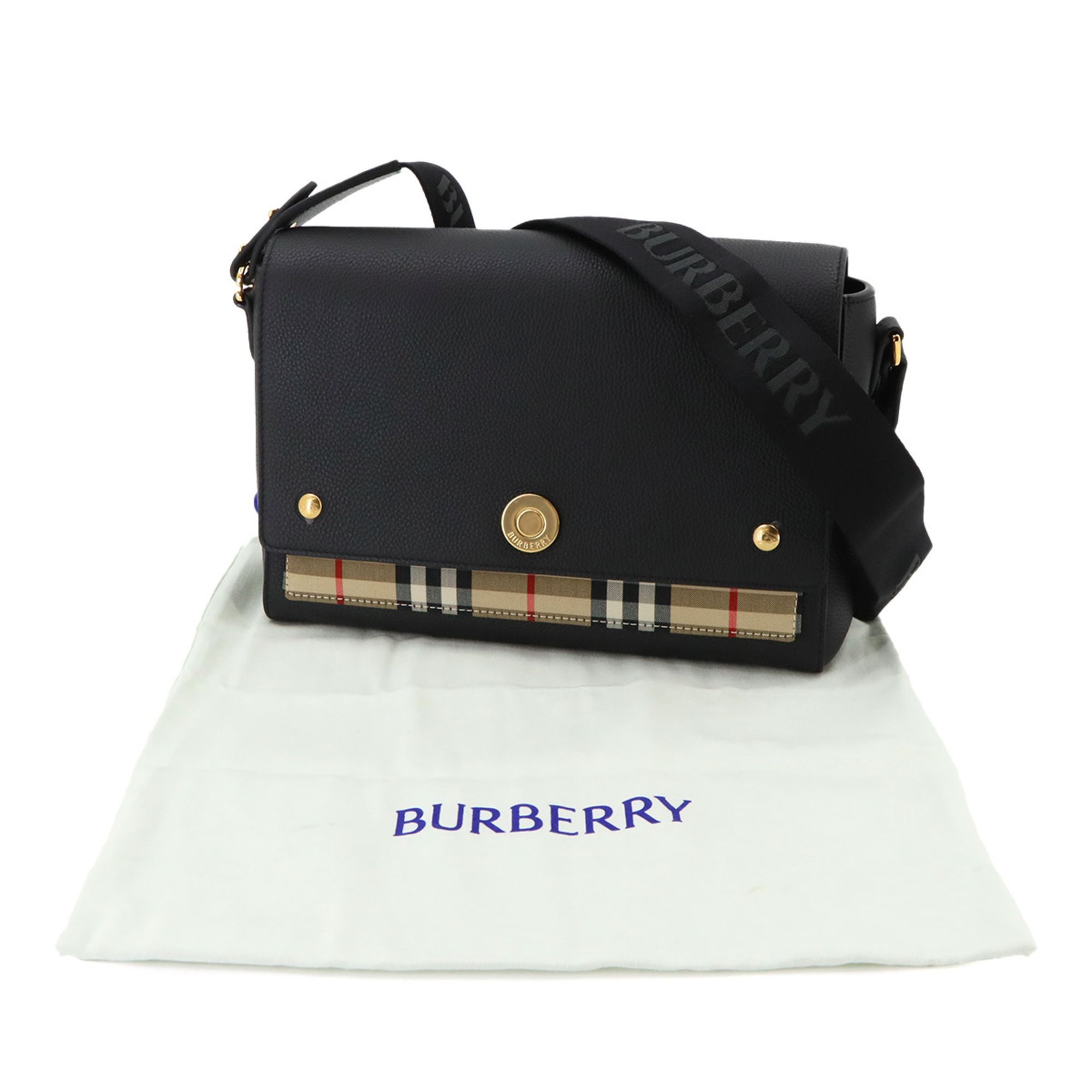 Canvas Leather Handbag Shoulder Bag (Pre-Owned) - Burberry - Modalova