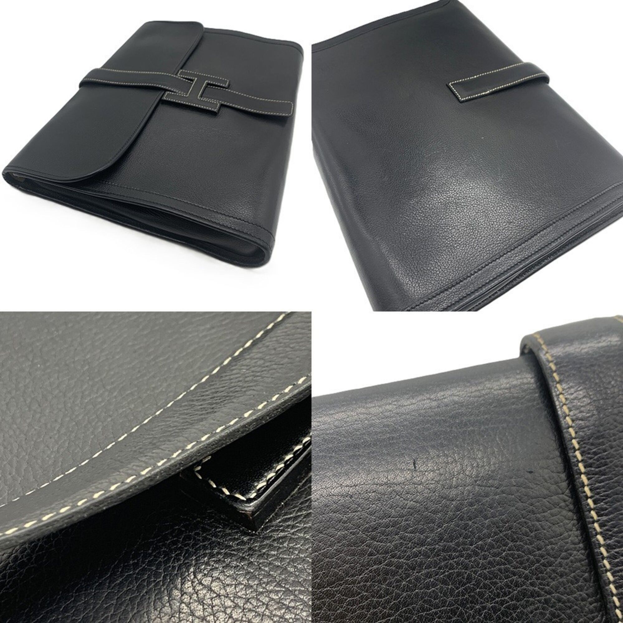 Leather Clutch Bag (Pre-Owned) - Hermes - Modalova