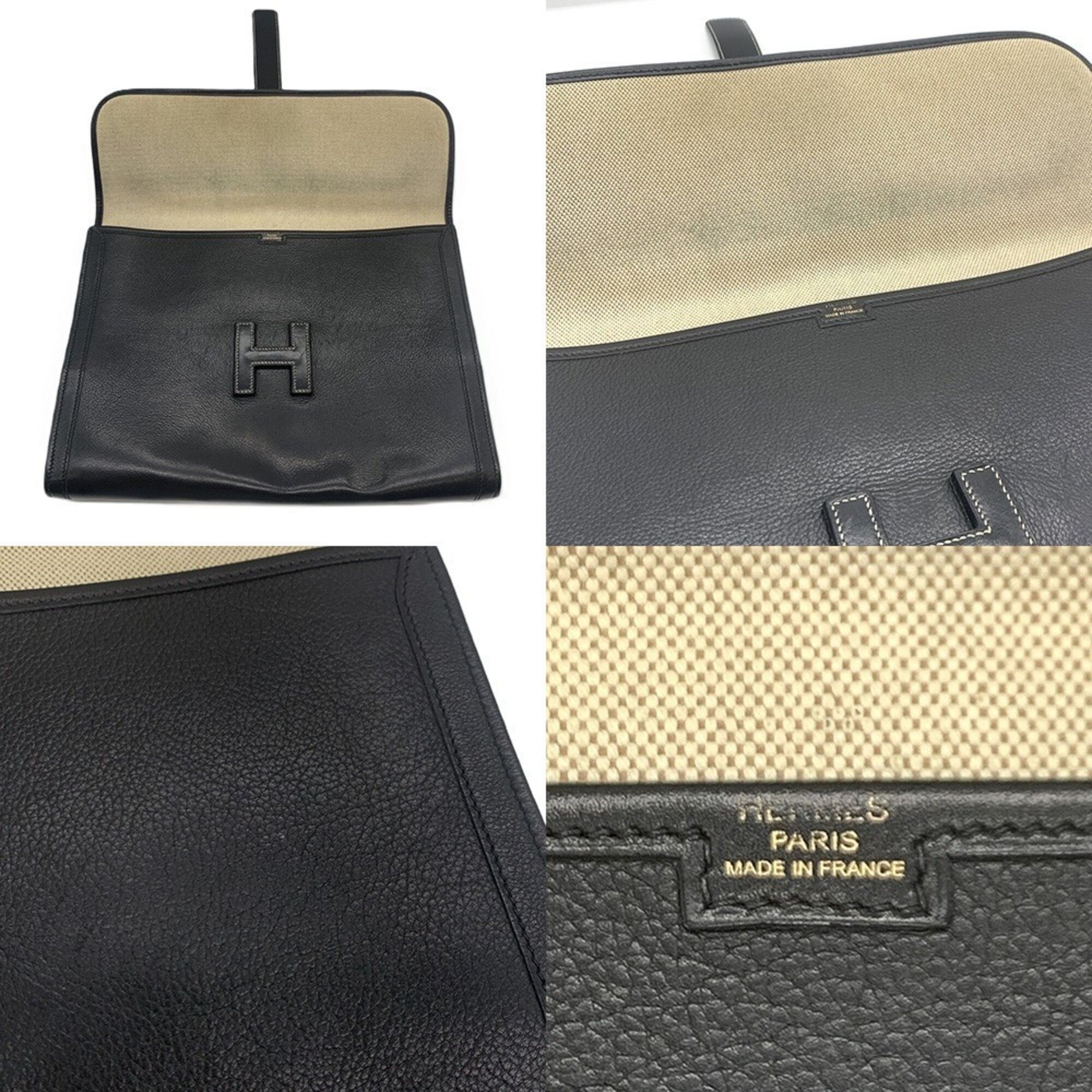 Leather Clutch Bag (Pre-Owned) - Hermes - Modalova