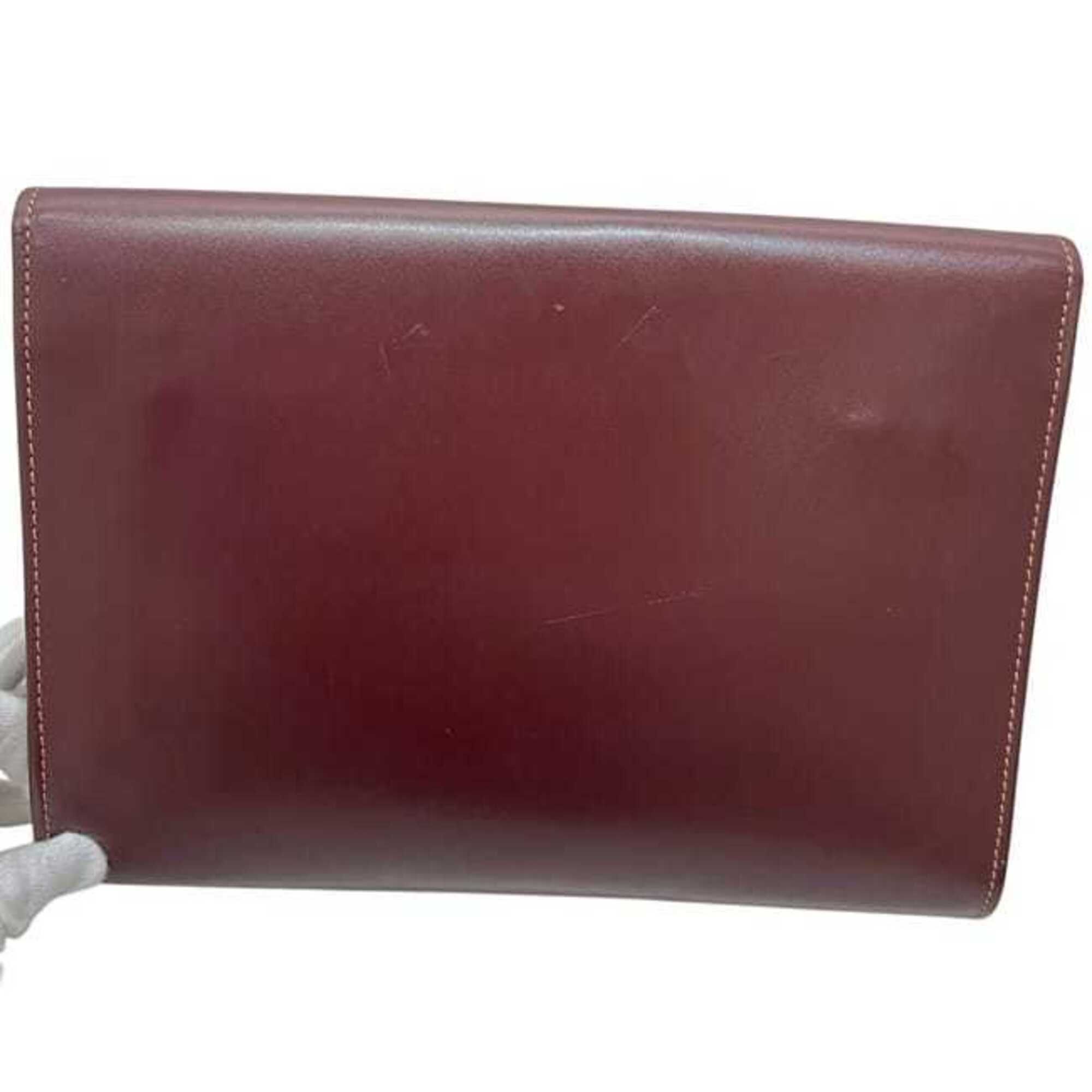 Leather Clutch Bag Handbag (Pre-Owned) - Cartier - Modalova