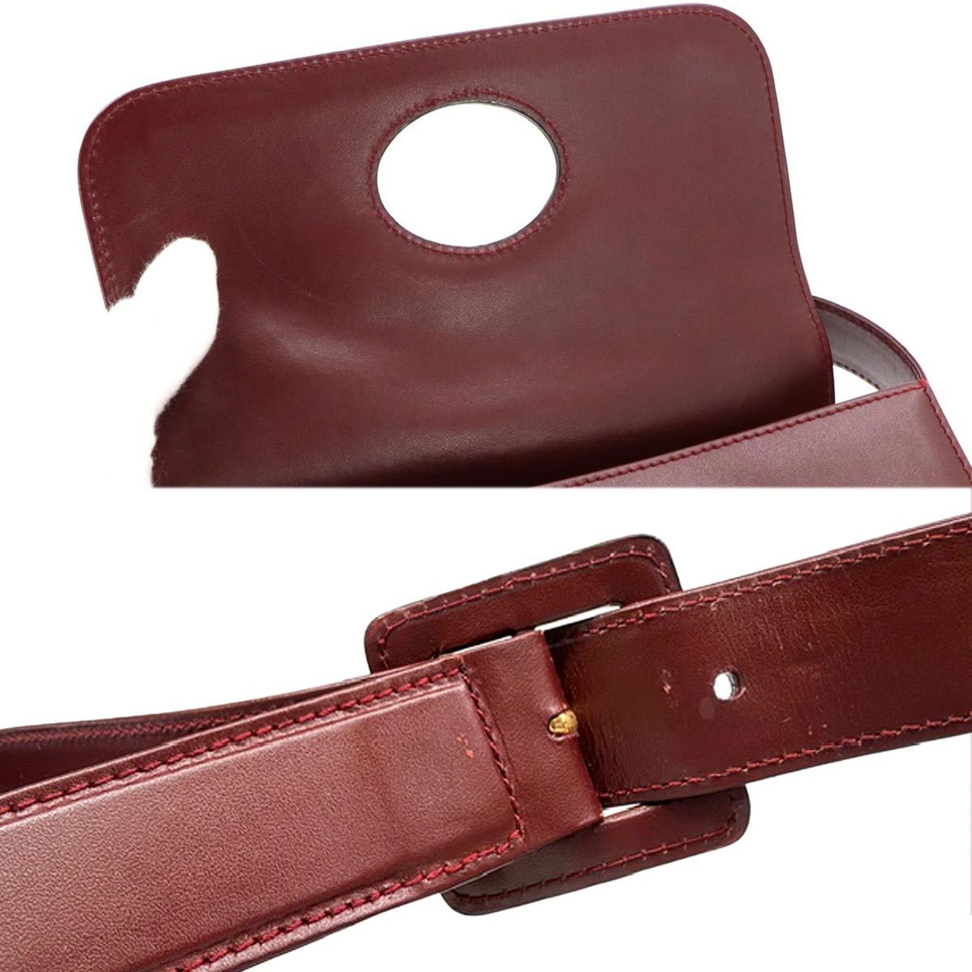 Leather Handbag Shoulder Bag (Pre-Owned) - Cartier - Modalova