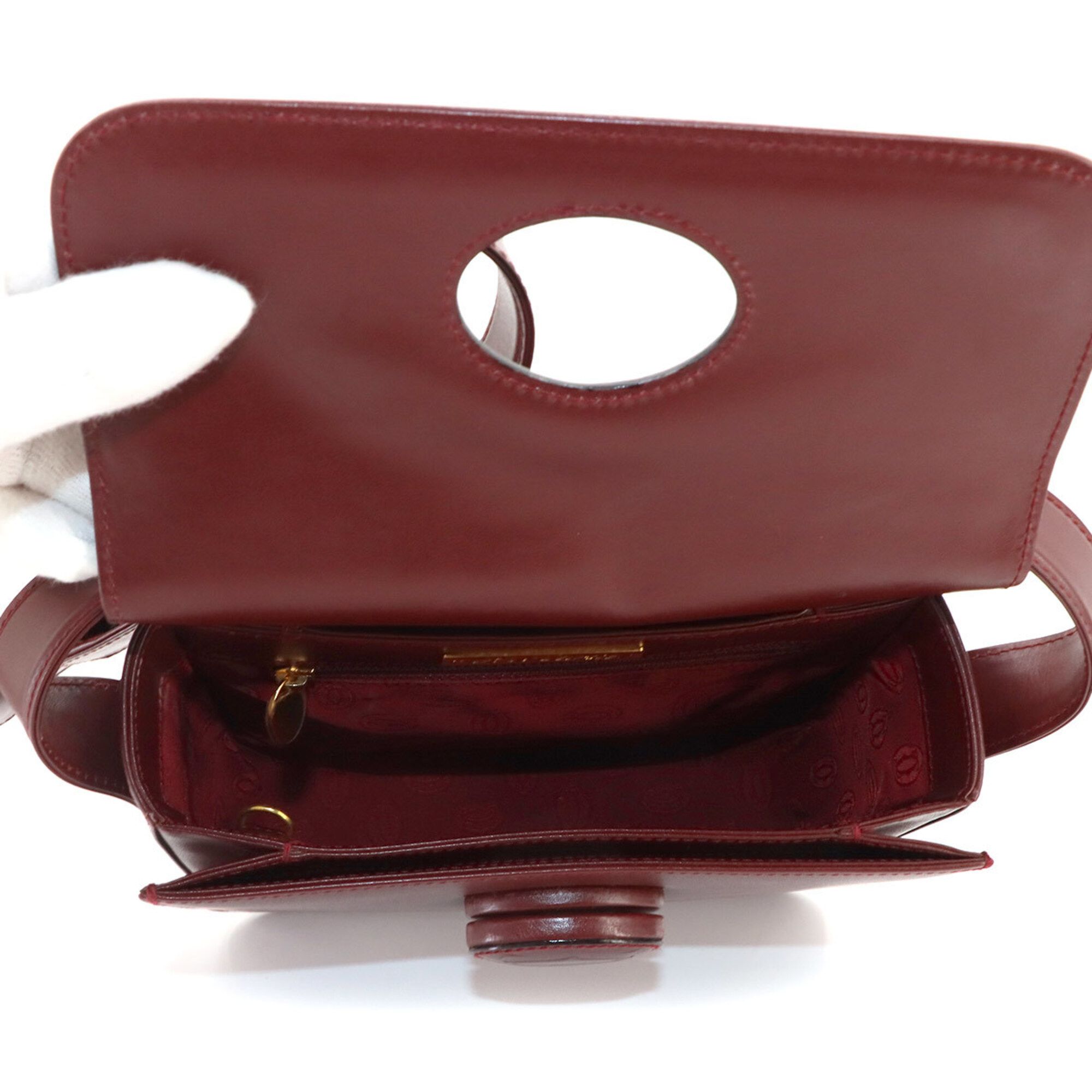 Leather Handbag Shoulder Bag (Pre-Owned) - Cartier - Modalova