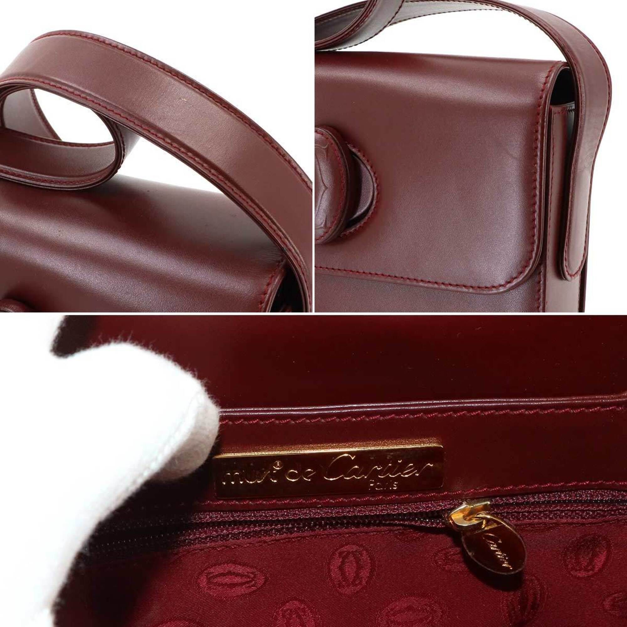 Leather Handbag Shoulder Bag (Pre-Owned) - Cartier - Modalova