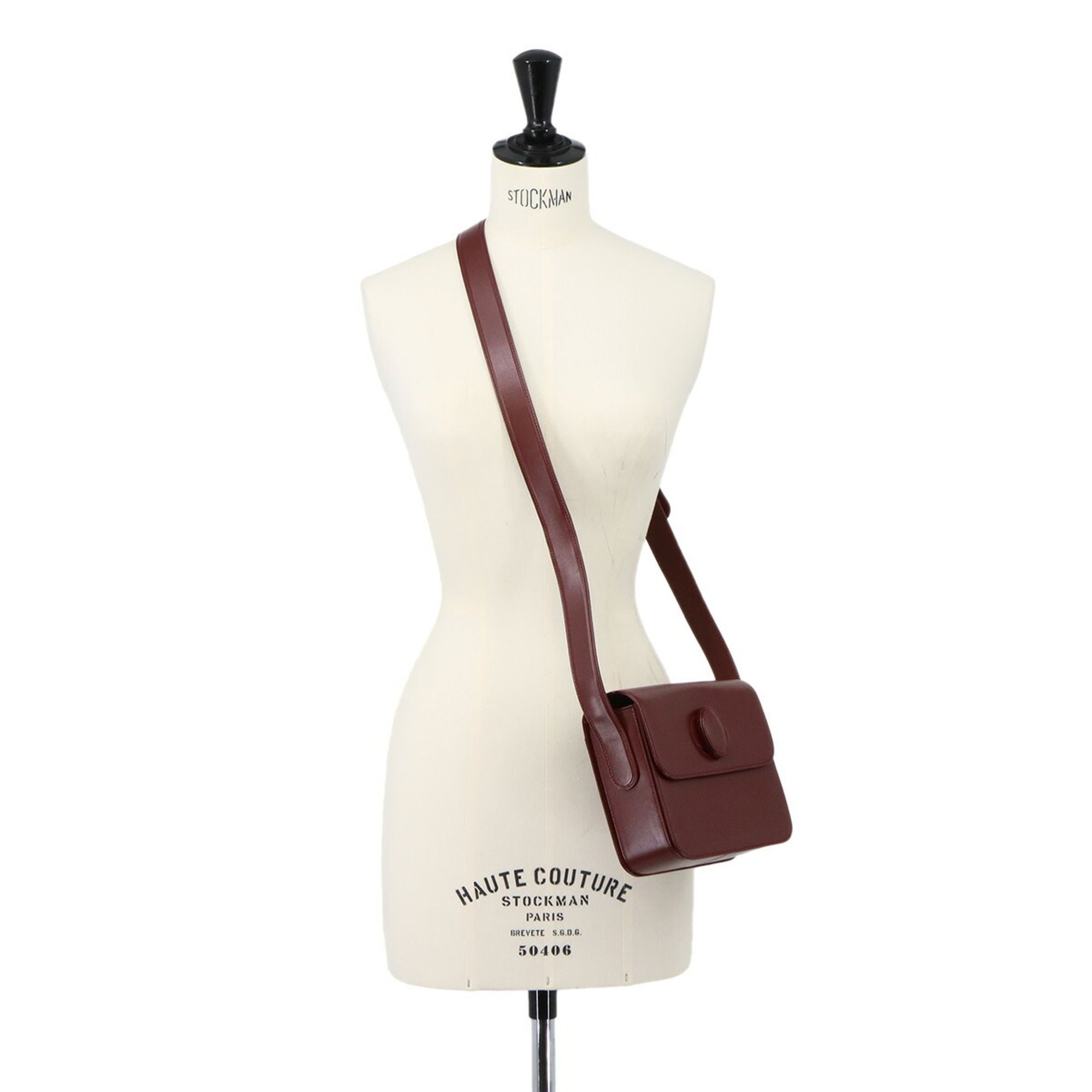 Leather Handbag Shoulder Bag (Pre-Owned) - Cartier - Modalova