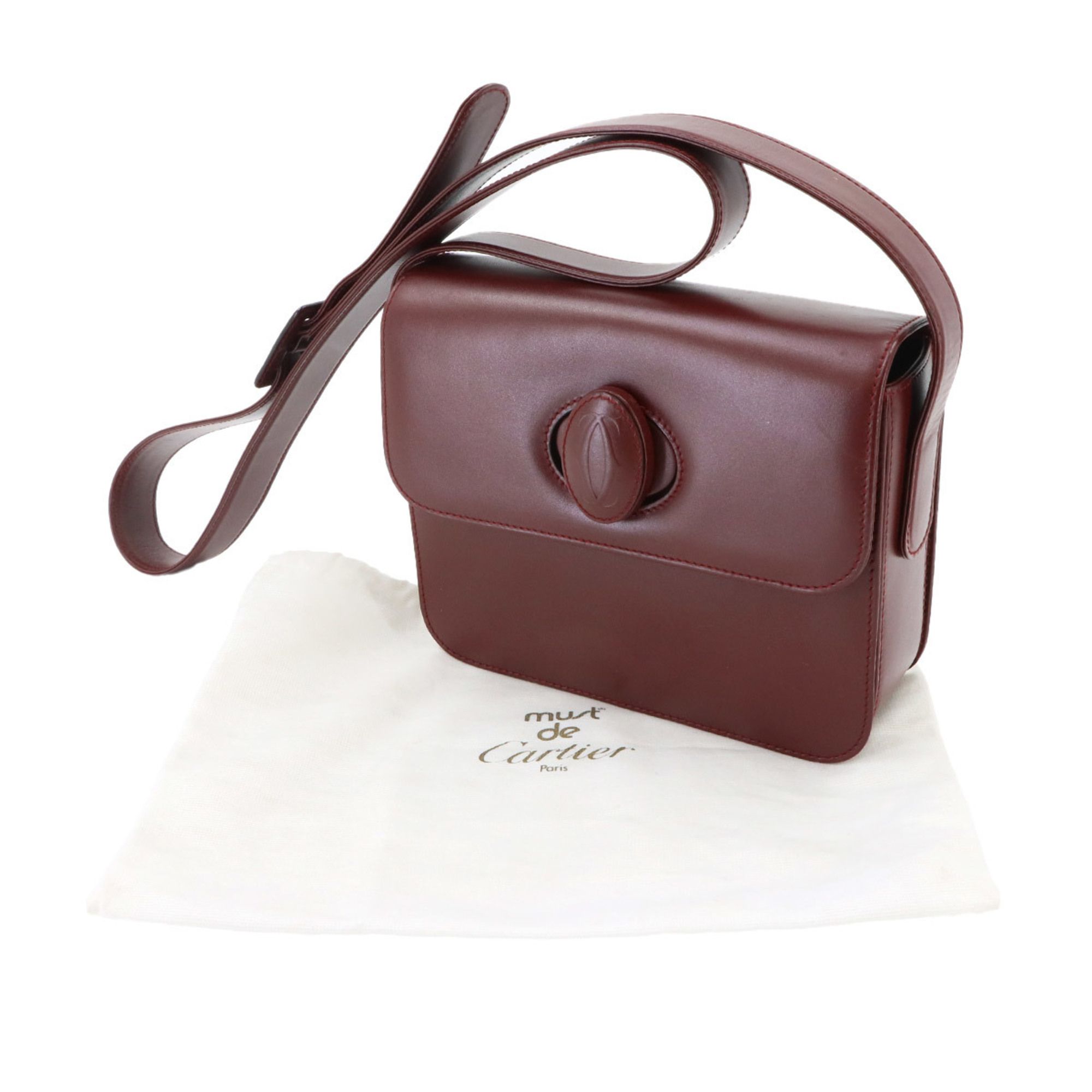 Leather Handbag Shoulder Bag (Pre-Owned) - Cartier - Modalova