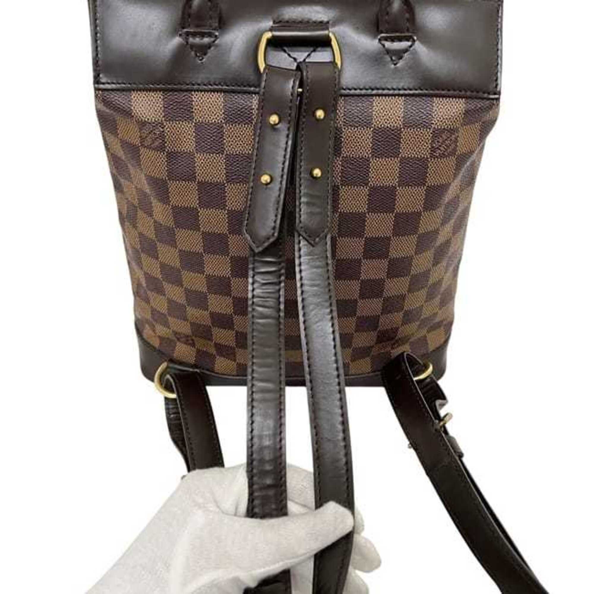 Damier Canvas Leather Backpack (Pre-Owned) - Louis Vuitton - Modalova