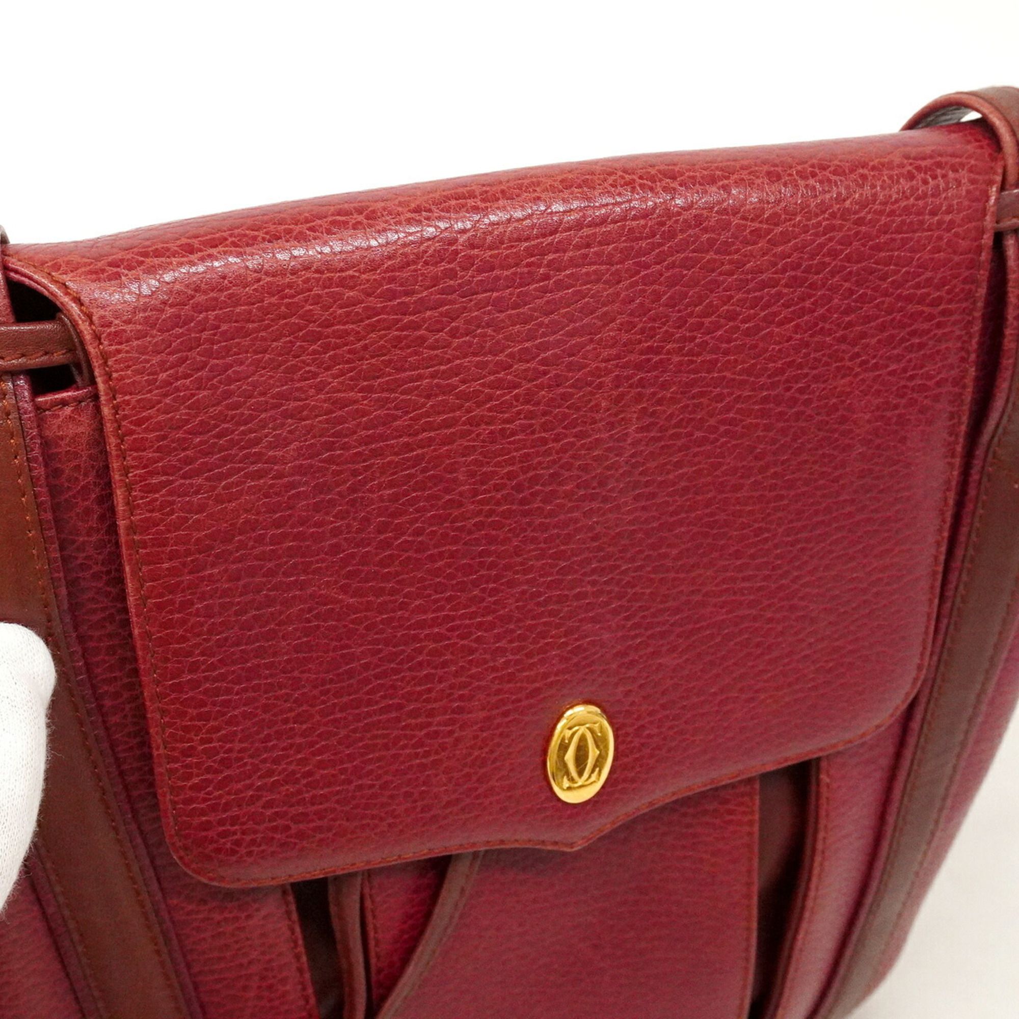 Leather Shoulder Bag (Pre-Owned) - Cartier - Modalova