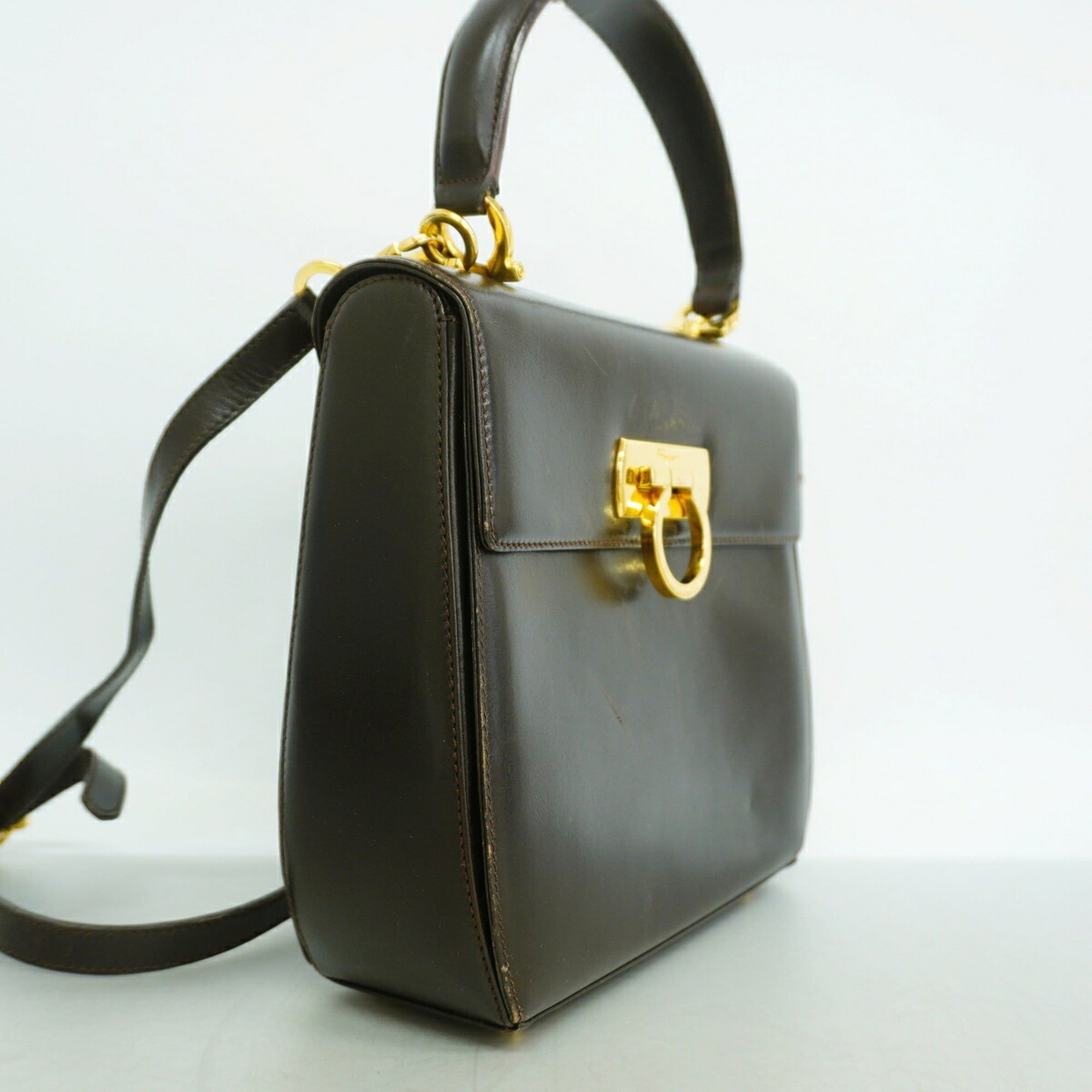 Leather Handbag (Pre-Owned) - Salvatore Ferragamo - Modalova