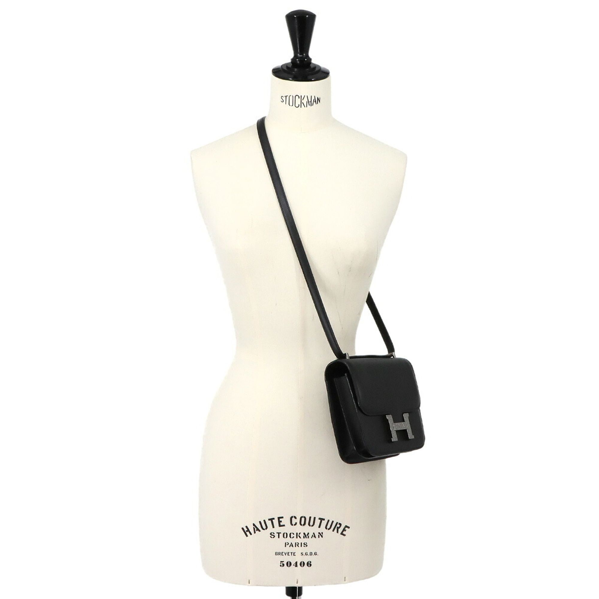 Constance Box Calf Leather Handbag Shoulder Bag (Pre-Owned) - Hermes - Modalova