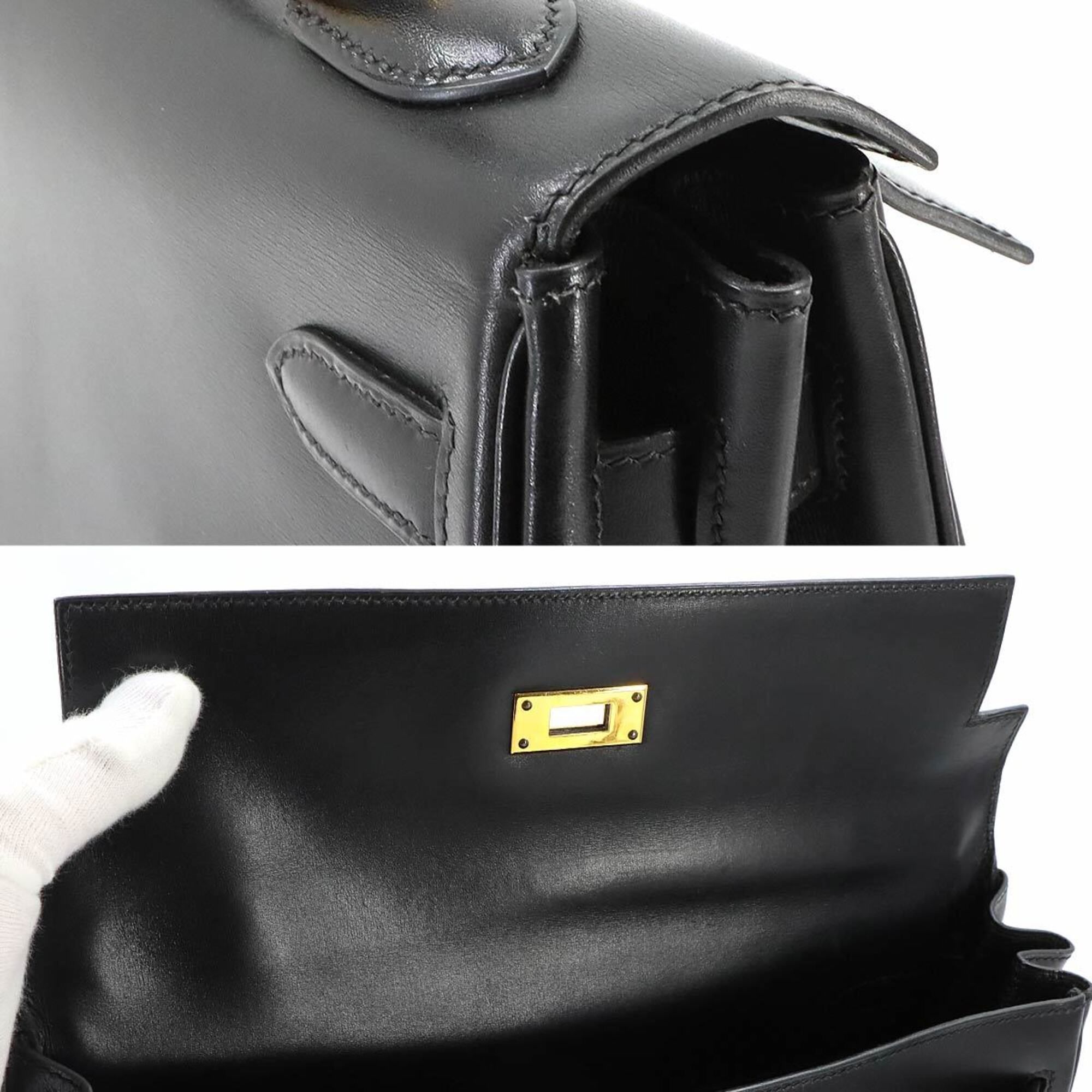 Box Calf Leather Handbag (Pre-Owned) - Hermes - Modalova