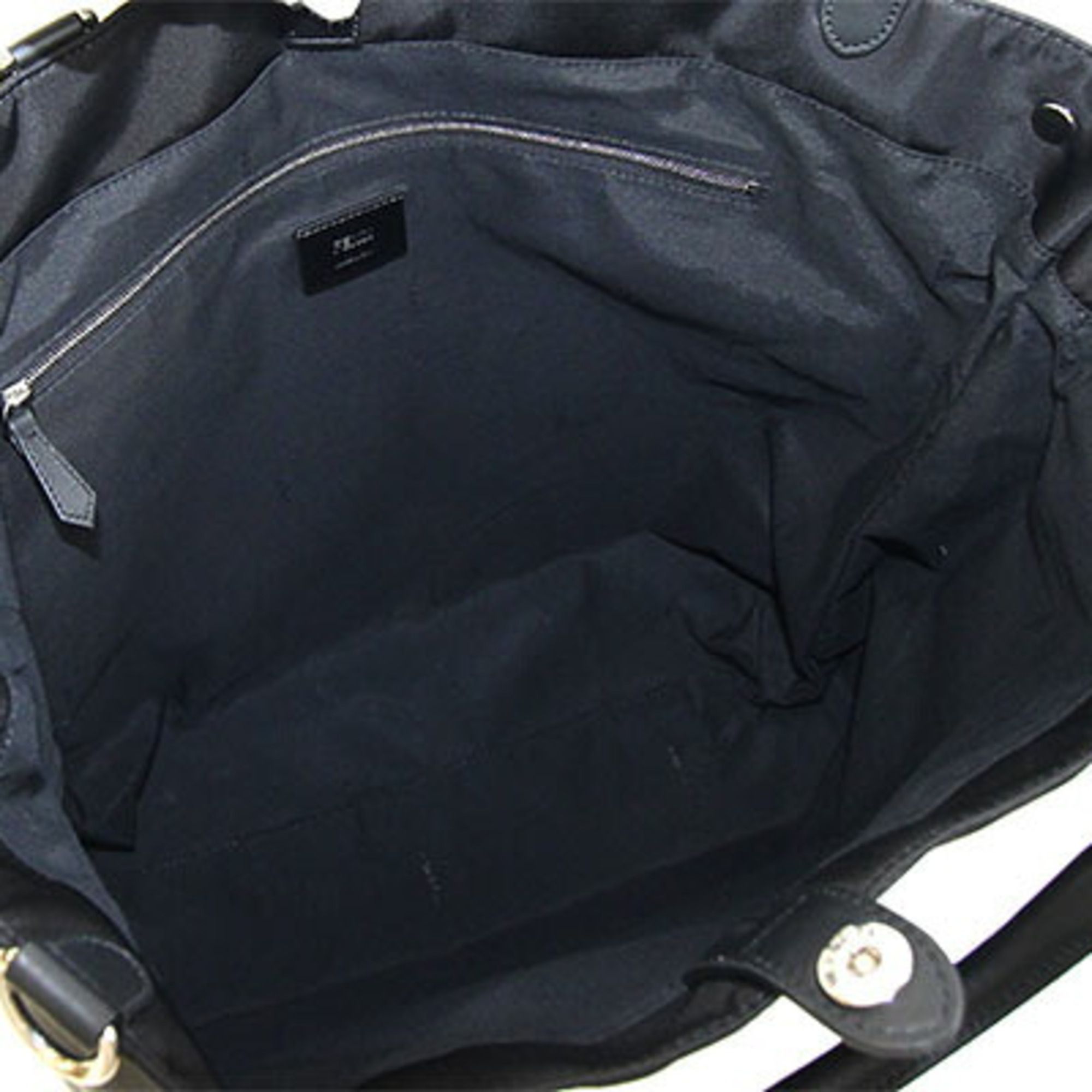 Nylon Leather Handbag Tote Bag (Pre-Owned) - Fendi - Modalova