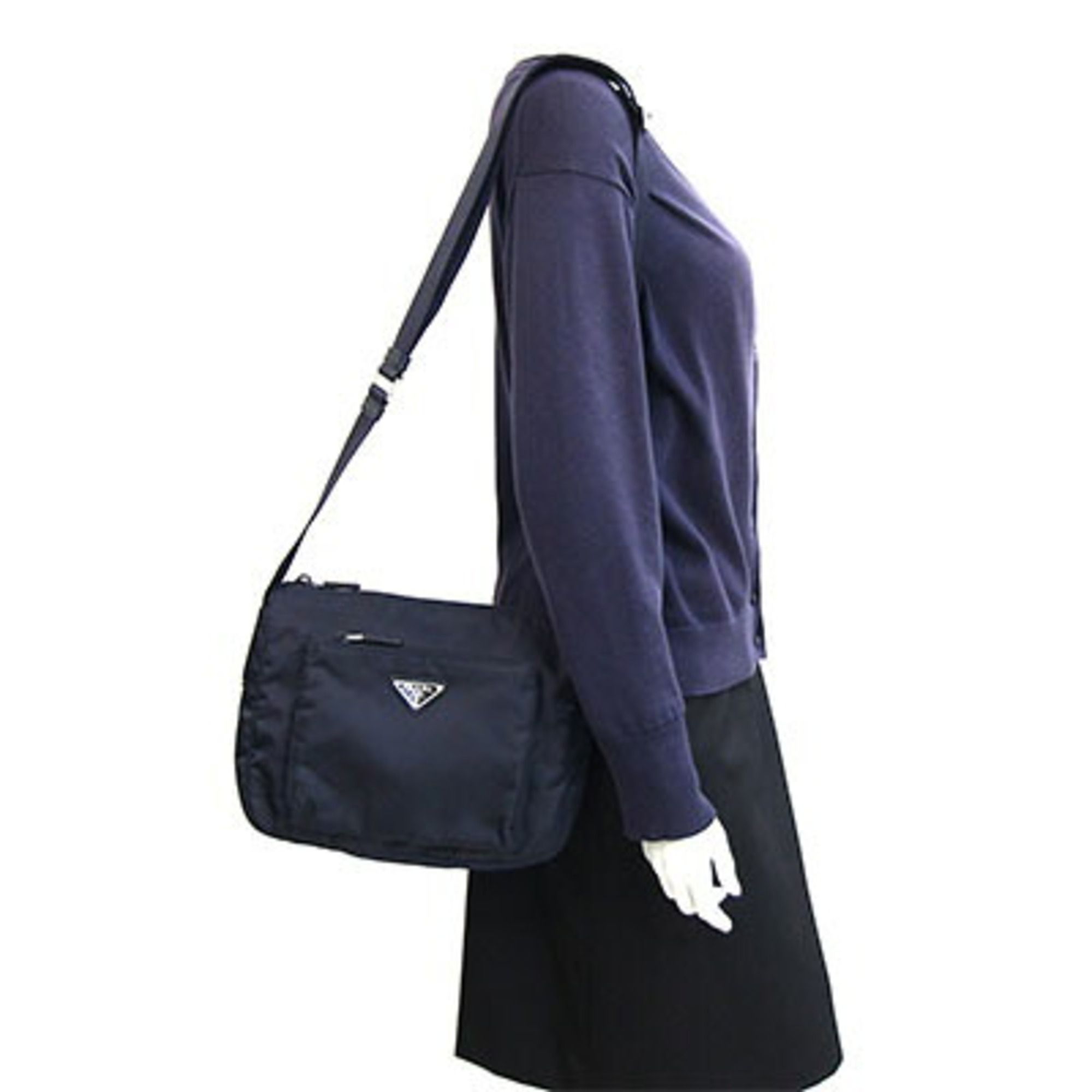 Nylon Leather Shoulder Bag (Pre-Owned) - Prada - Modalova
