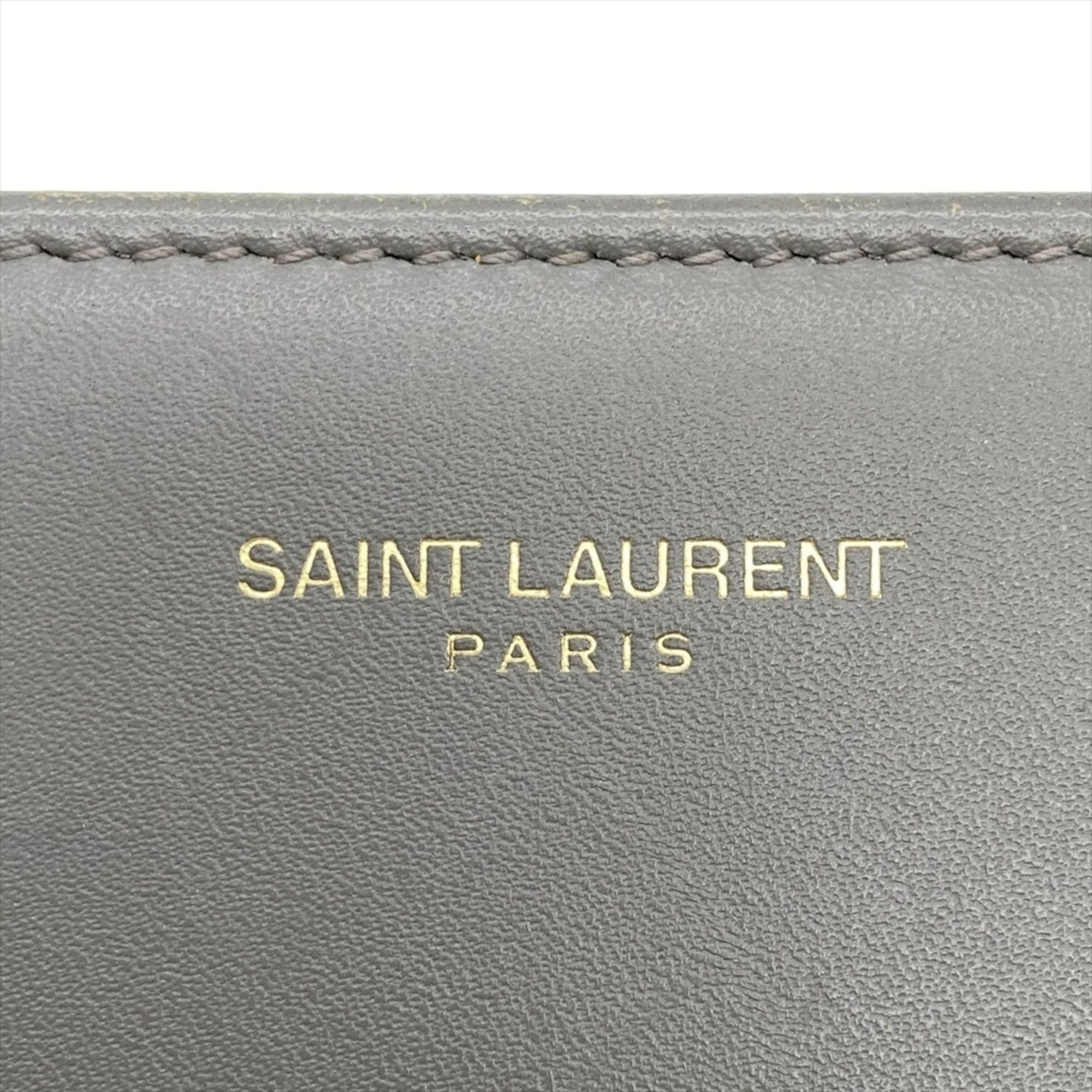Leather Long Wallet (Bi-Fold) (Pre-Owned) - Saint Laurent - Modalova