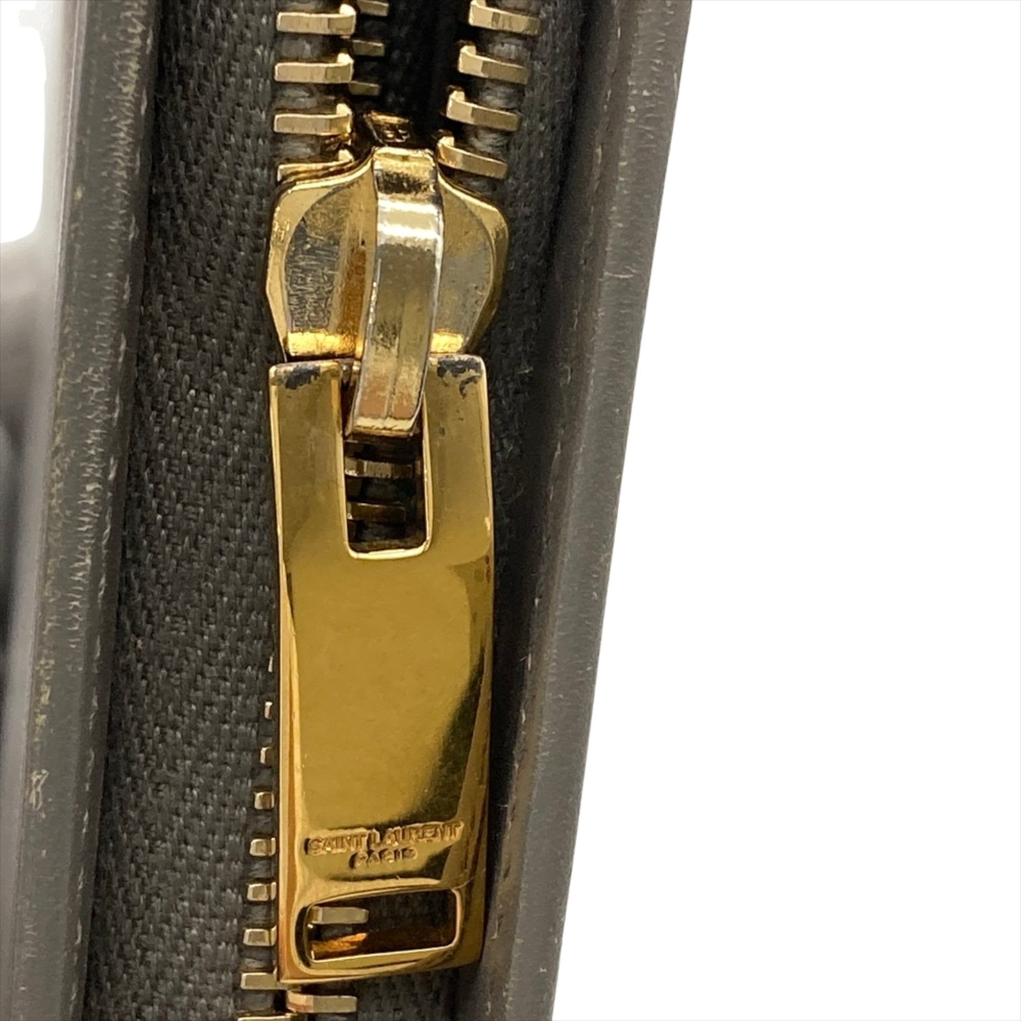 Leather Long Wallet (Bi-Fold) (Pre-Owned) - Saint Laurent - Modalova