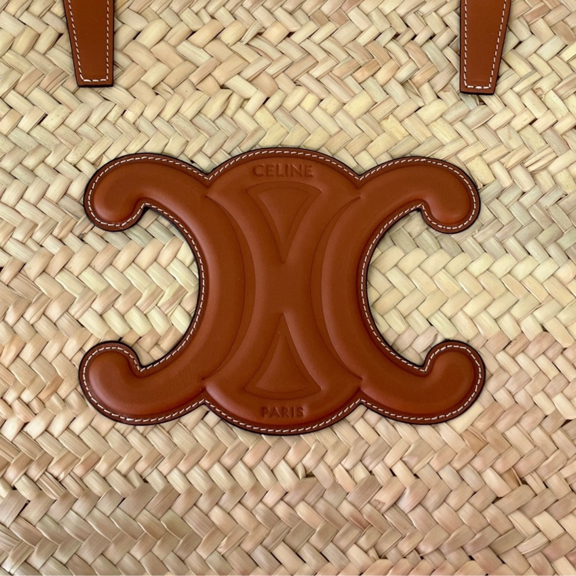 Raffia Leather Basket (Pre-Owned) - Celine - Modalova