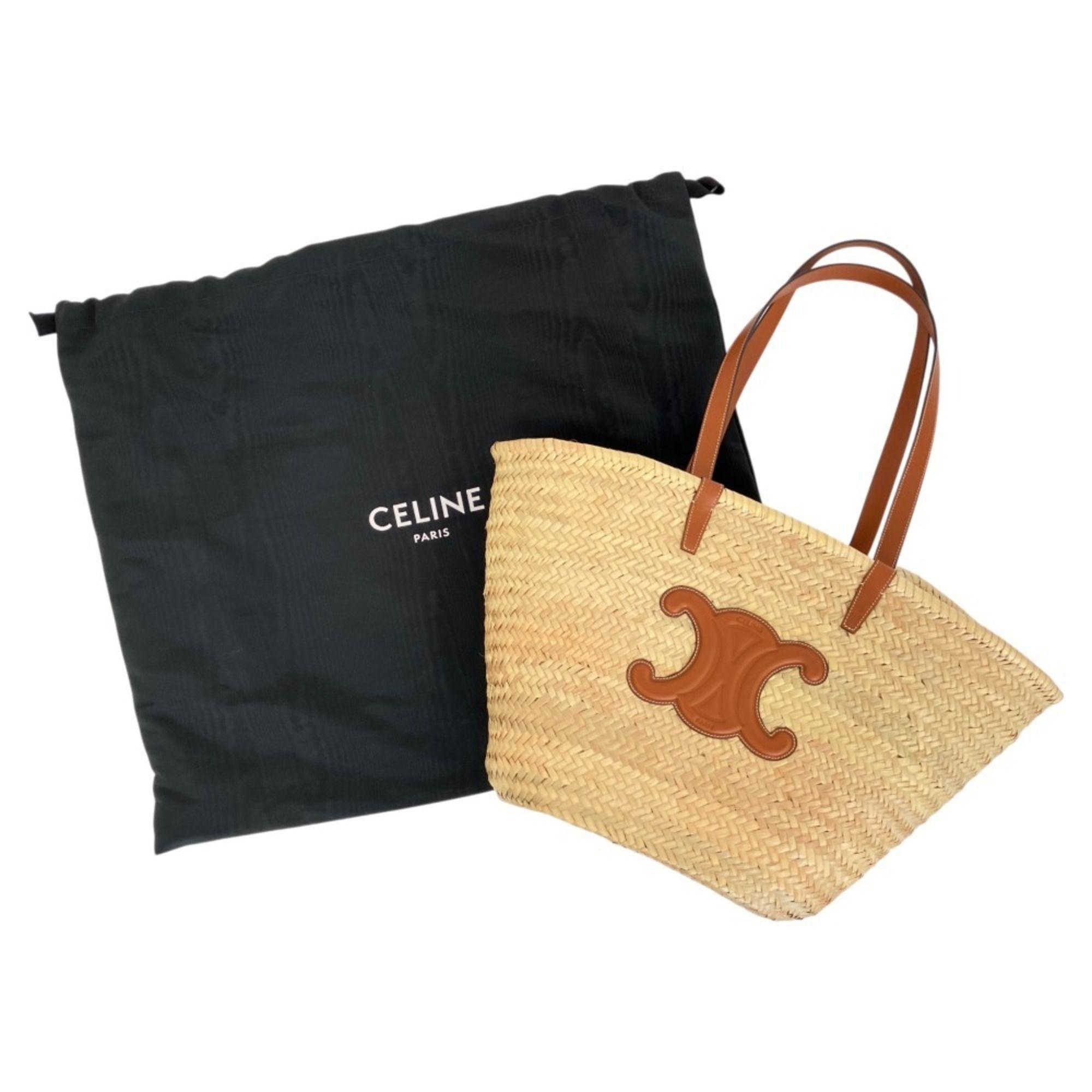 Raffia Leather Basket (Pre-Owned) - Celine - Modalova