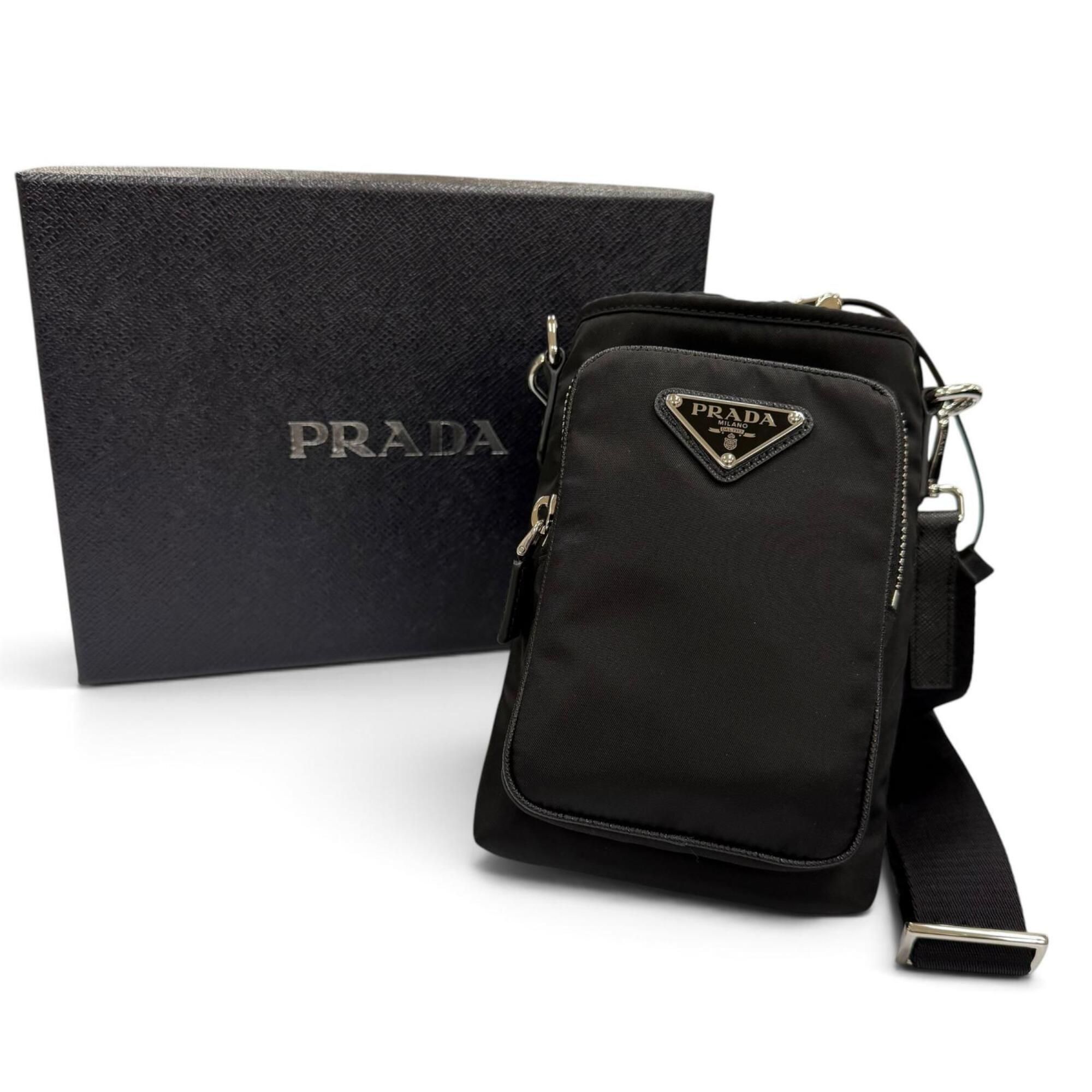 Nylon Leather Shoulder Bag (Pre-Owned) - Prada - Modalova