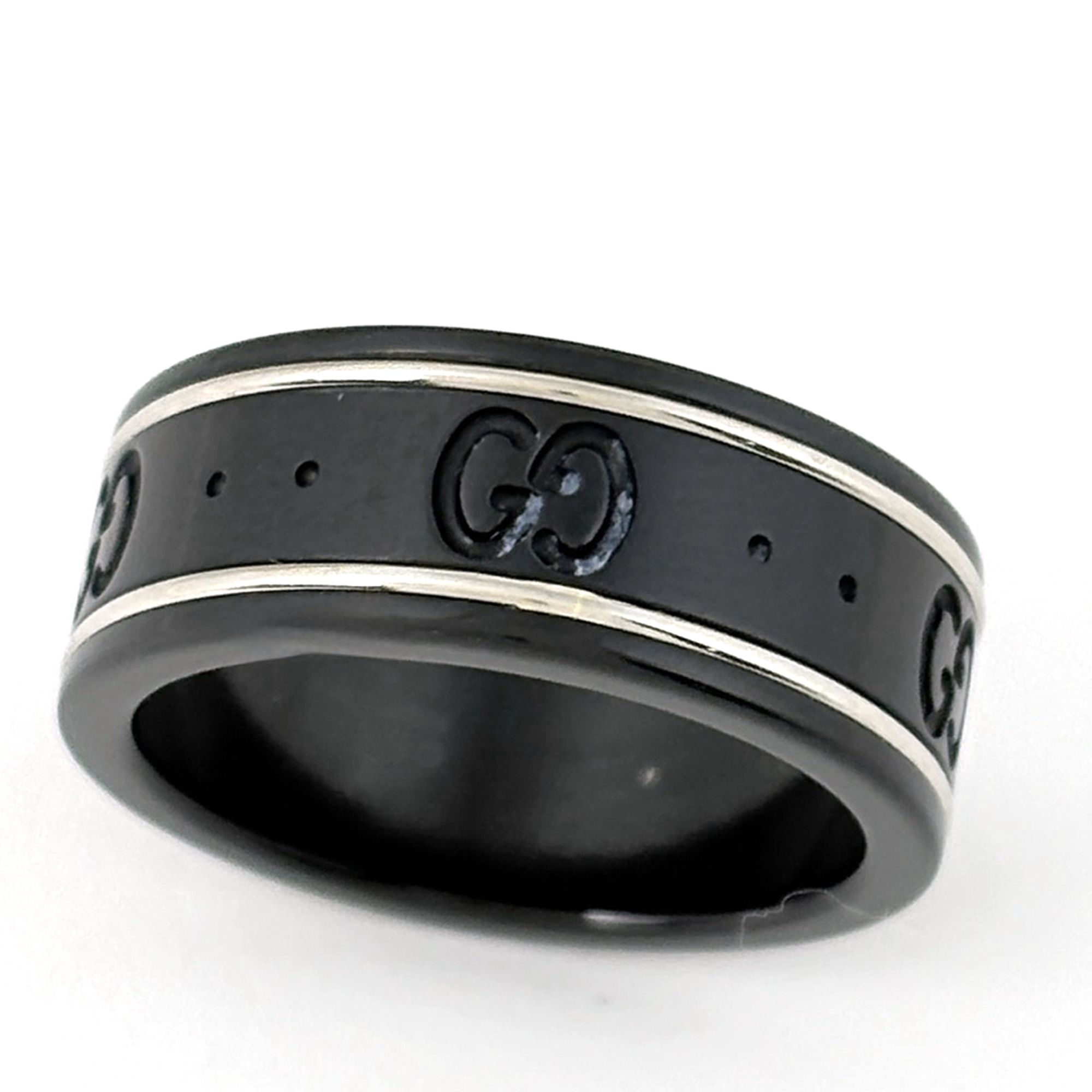 White Gold (18K) Band Ring (Pre-Owned) - Gucci - Modalova