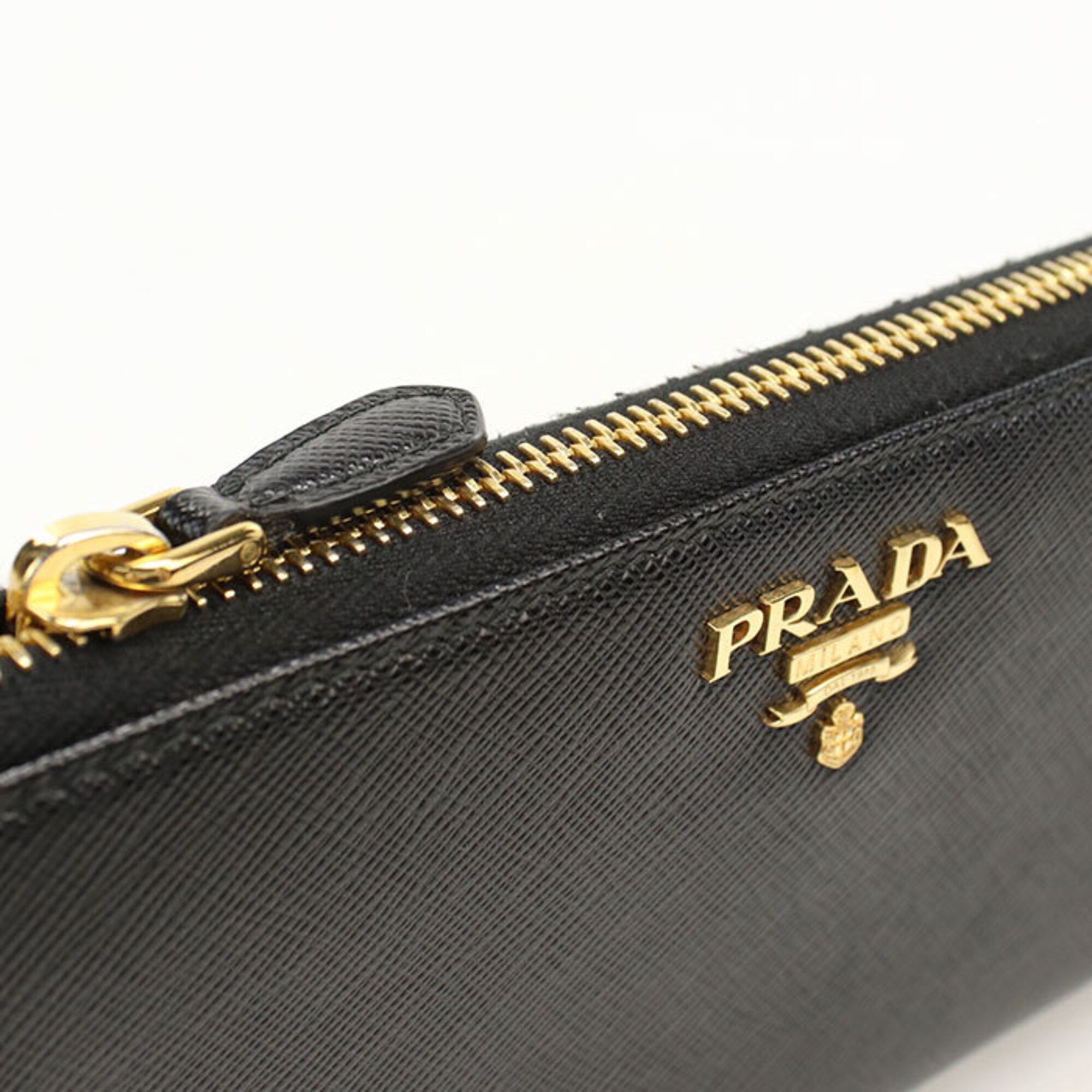 Leather Long Wallet (Bi-Fold) (Pre-Owned) - Prada - Modalova