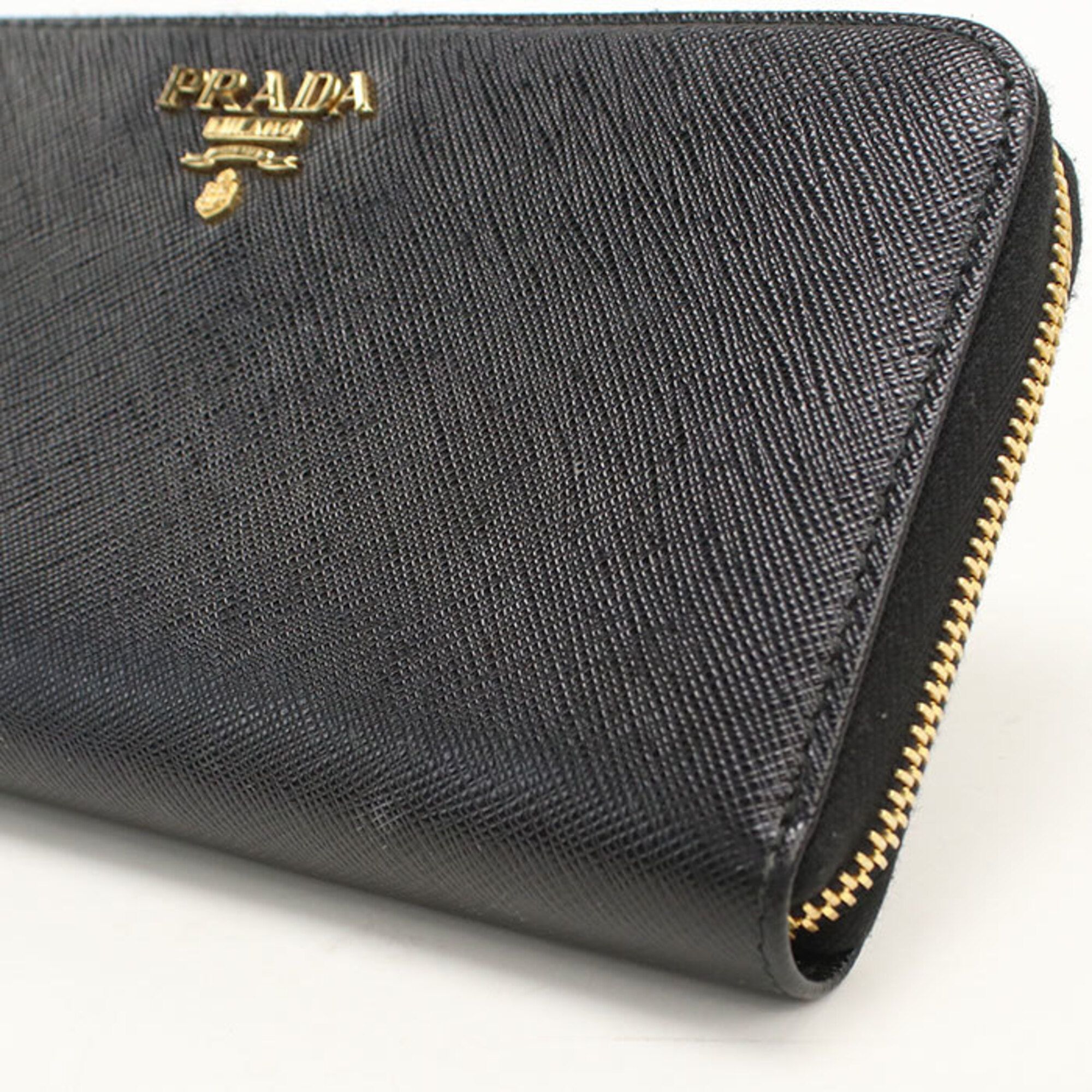 Leather Long Wallet (Bi-Fold) (Pre-Owned) - Prada - Modalova