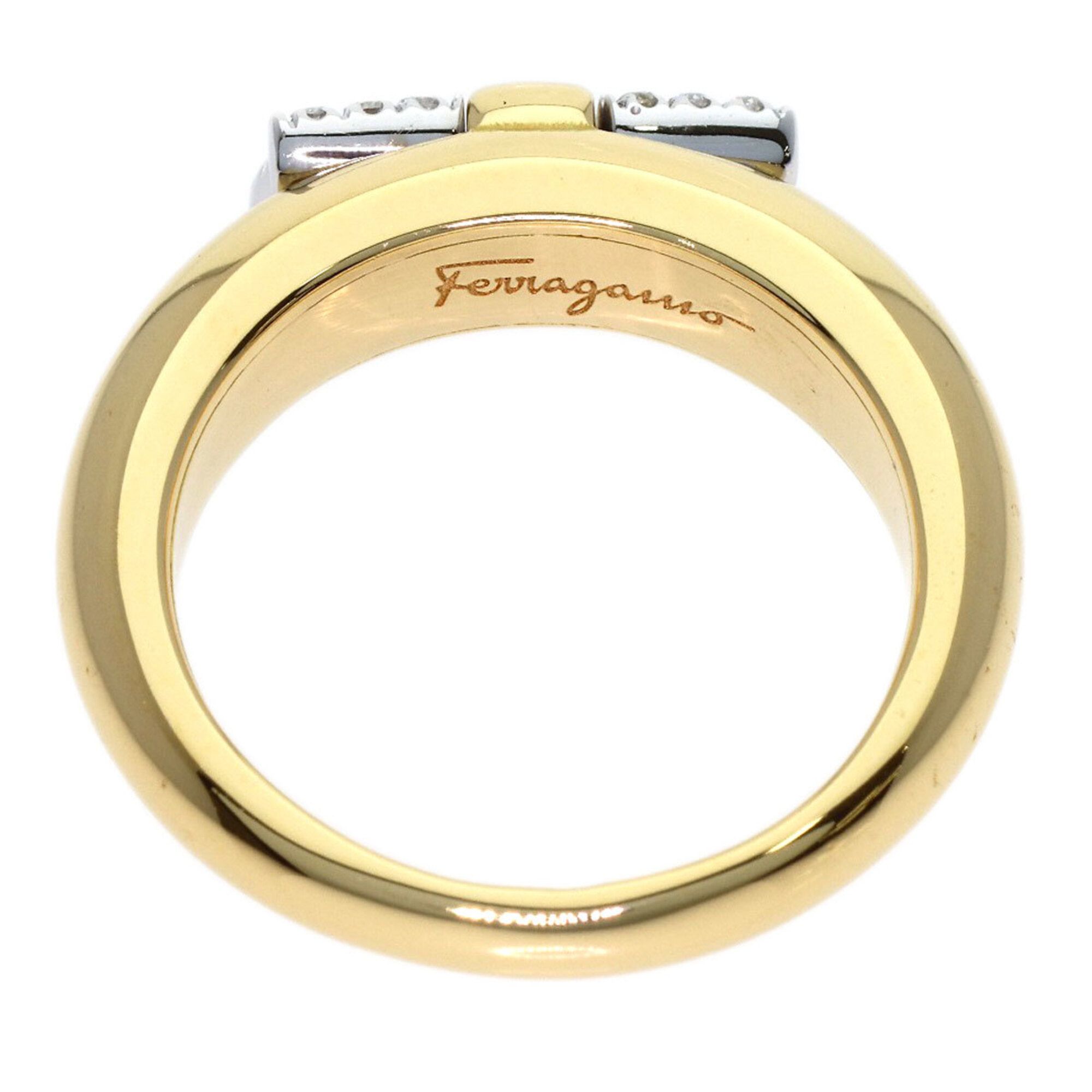 Yellow Gold (18K) Band Ring (Pre-Owned) - Salvatore Ferragamo - Modalova