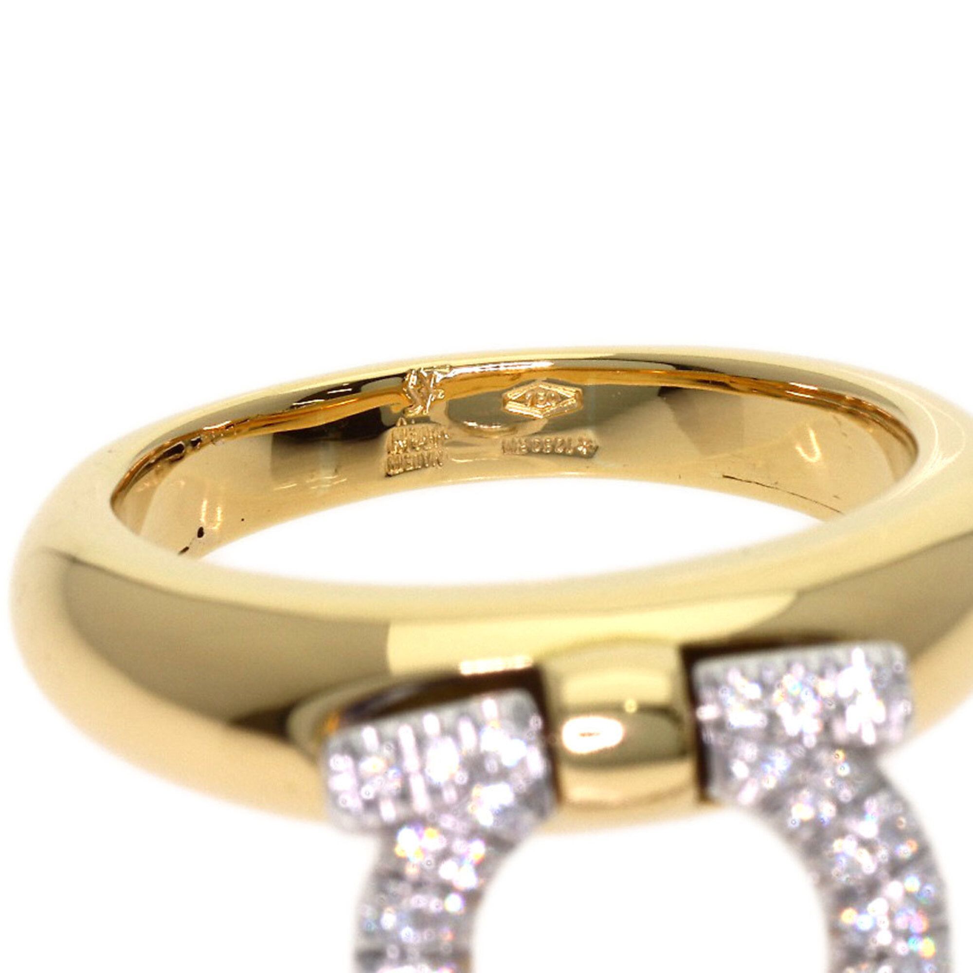 Yellow Gold (18K) Band Ring (Pre-Owned) - Salvatore Ferragamo - Modalova