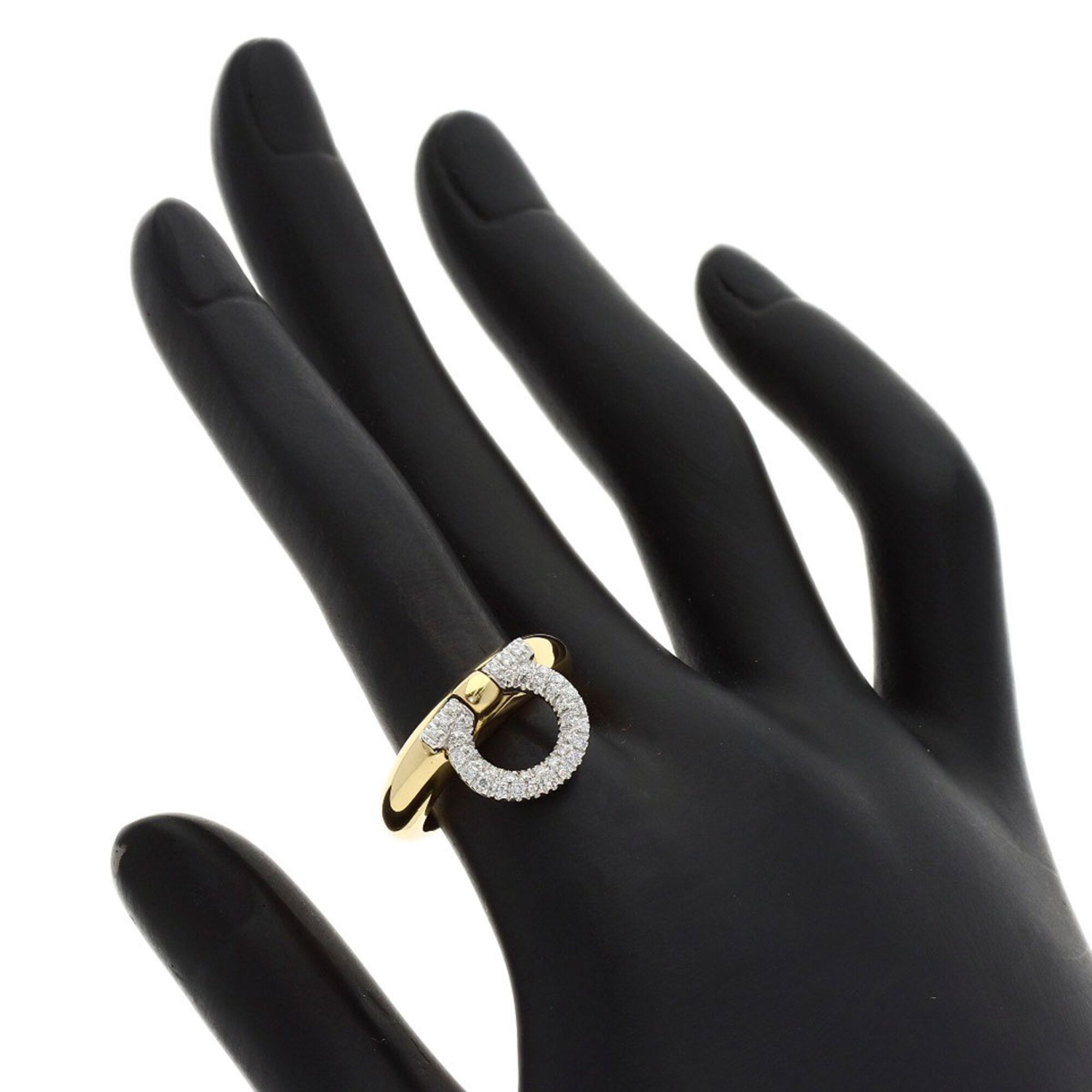 Yellow Gold (18K) Band Ring (Pre-Owned) - Salvatore Ferragamo - Modalova