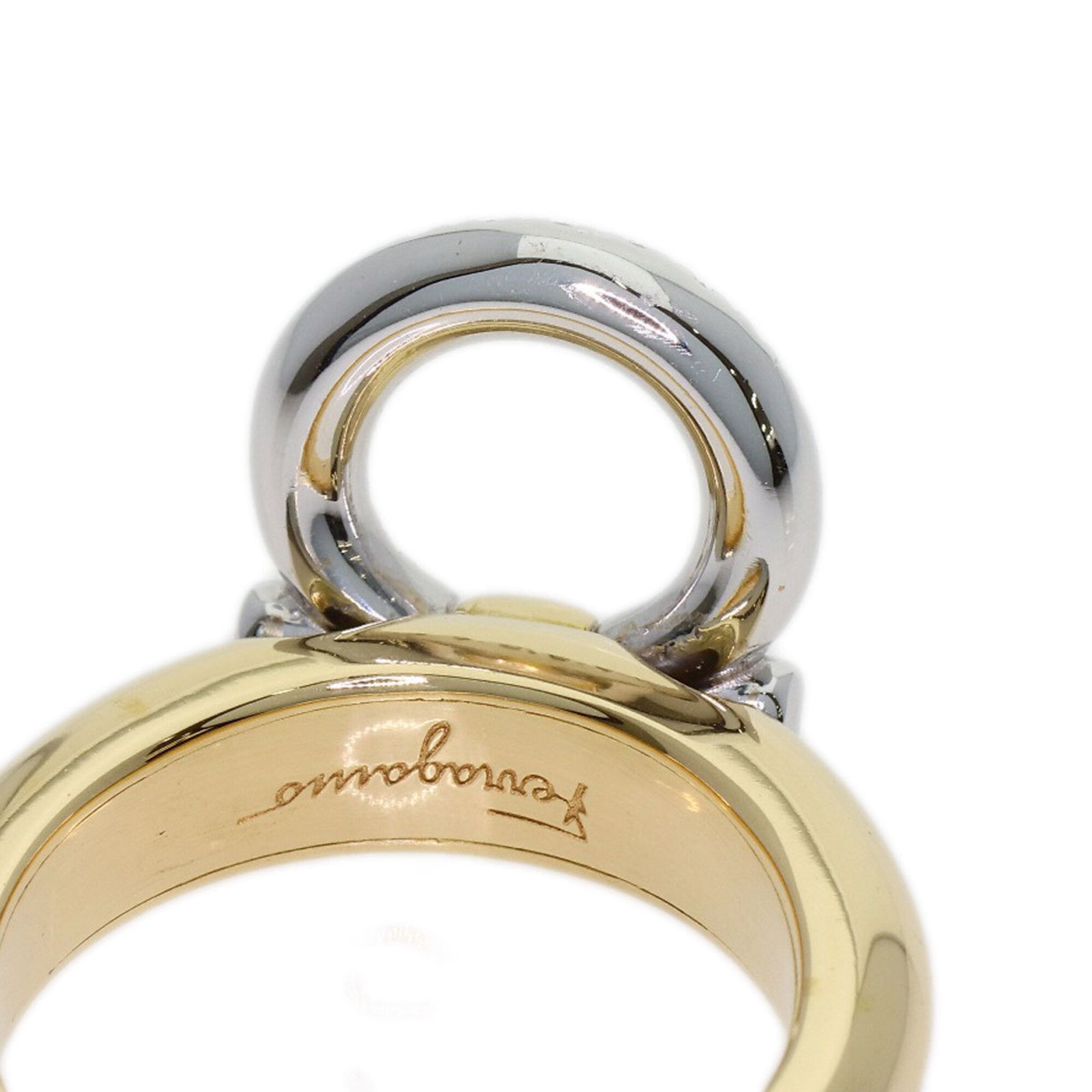 Yellow Gold (18K) Band Ring (Pre-Owned) - Salvatore Ferragamo - Modalova