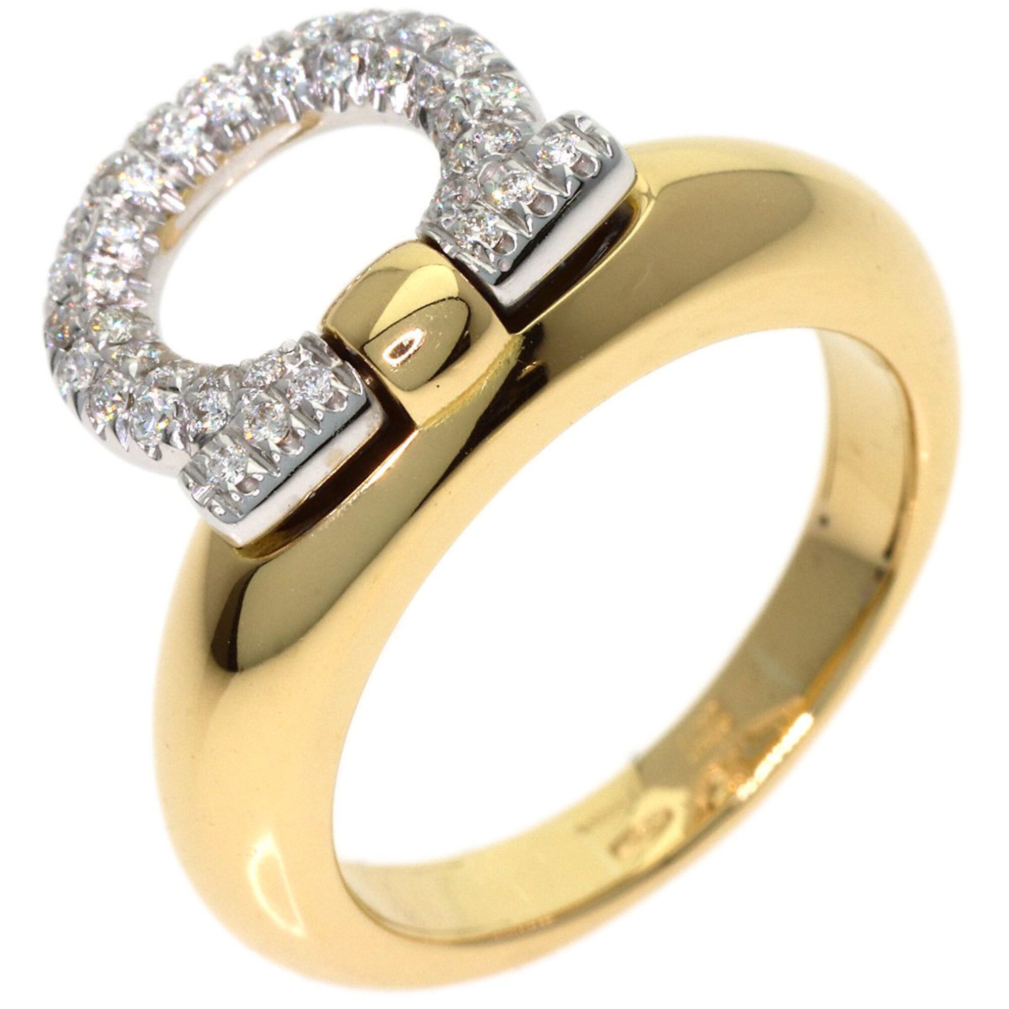 Yellow Gold (18K) Band Ring (Pre-Owned) - Salvatore Ferragamo - Modalova