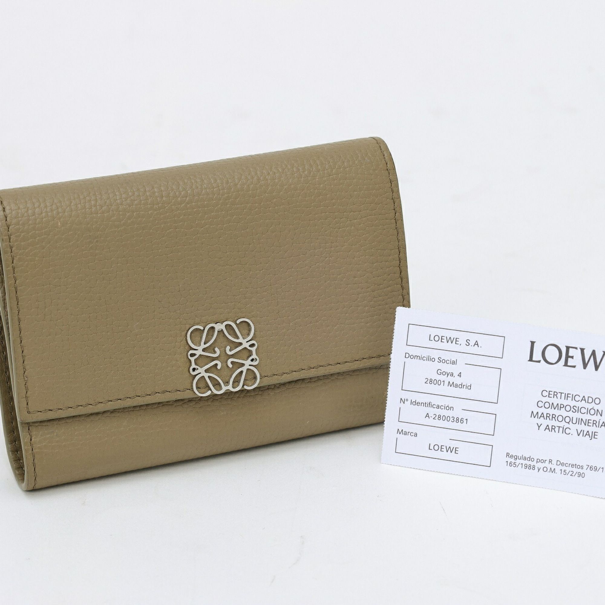 Leather Wallet (Tri-Fold) (Pre-Owned) - Loewe - Modalova
