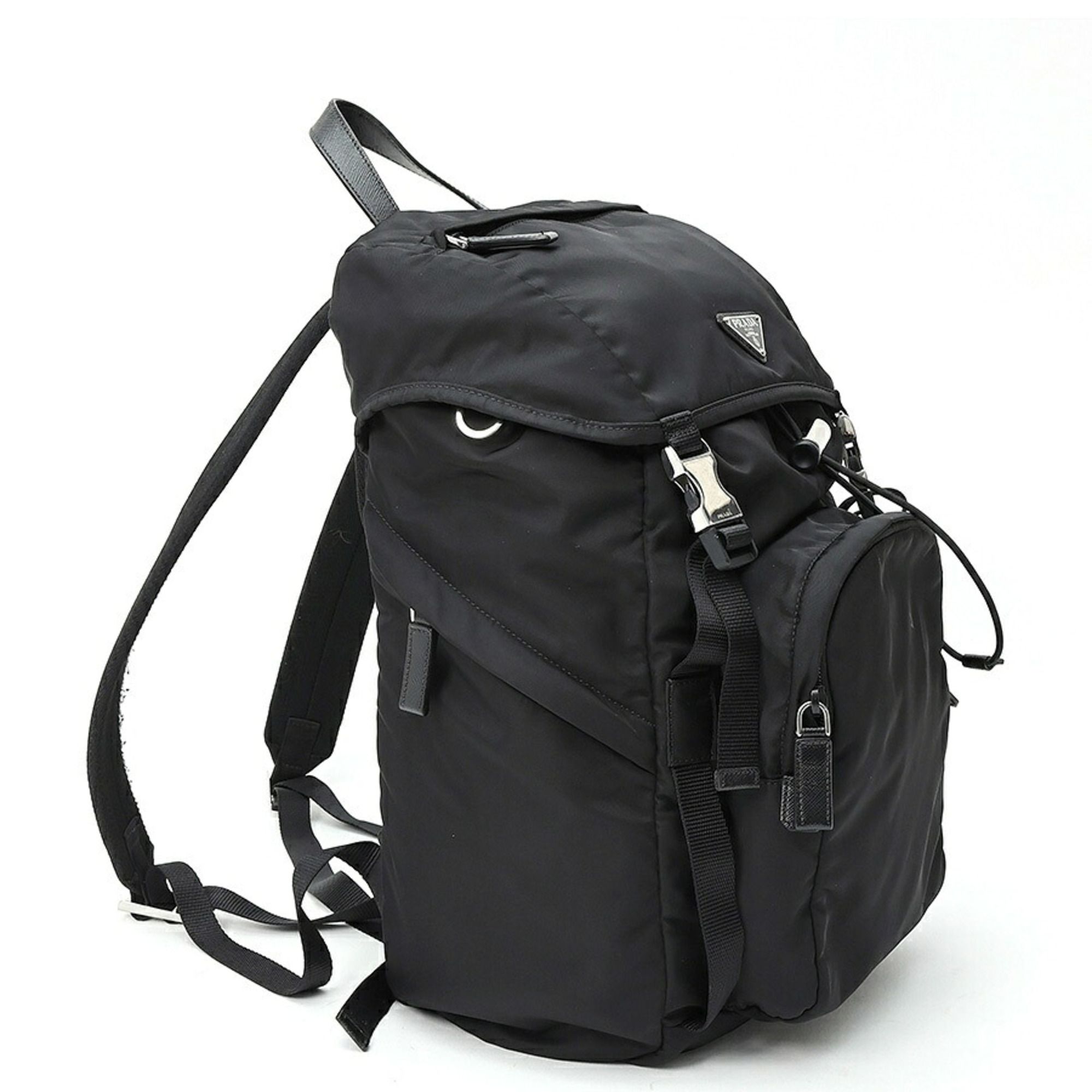 Nylon Fabric Leather Backpack (Pre-Owned) - Prada - Modalova