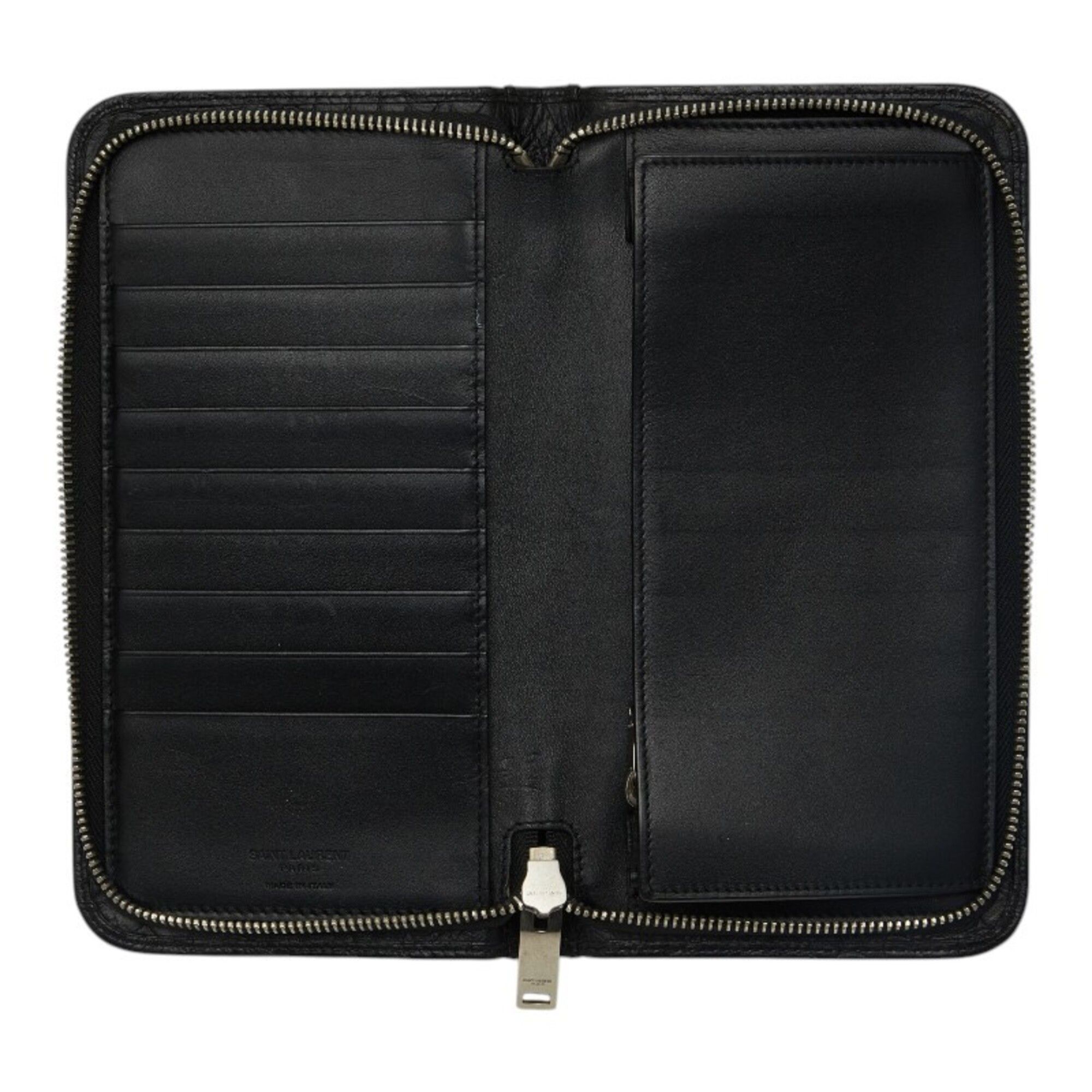 Leather Long Wallet (Bi-Fold) (Pre-Owned) - Saint Laurent - Modalova
