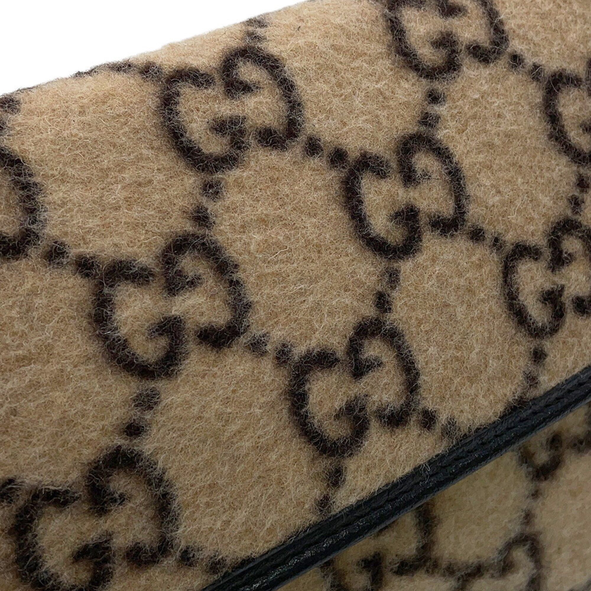 Wool Leather Handbag Sling Bag (Pre-Owned) - Gucci - Modalova