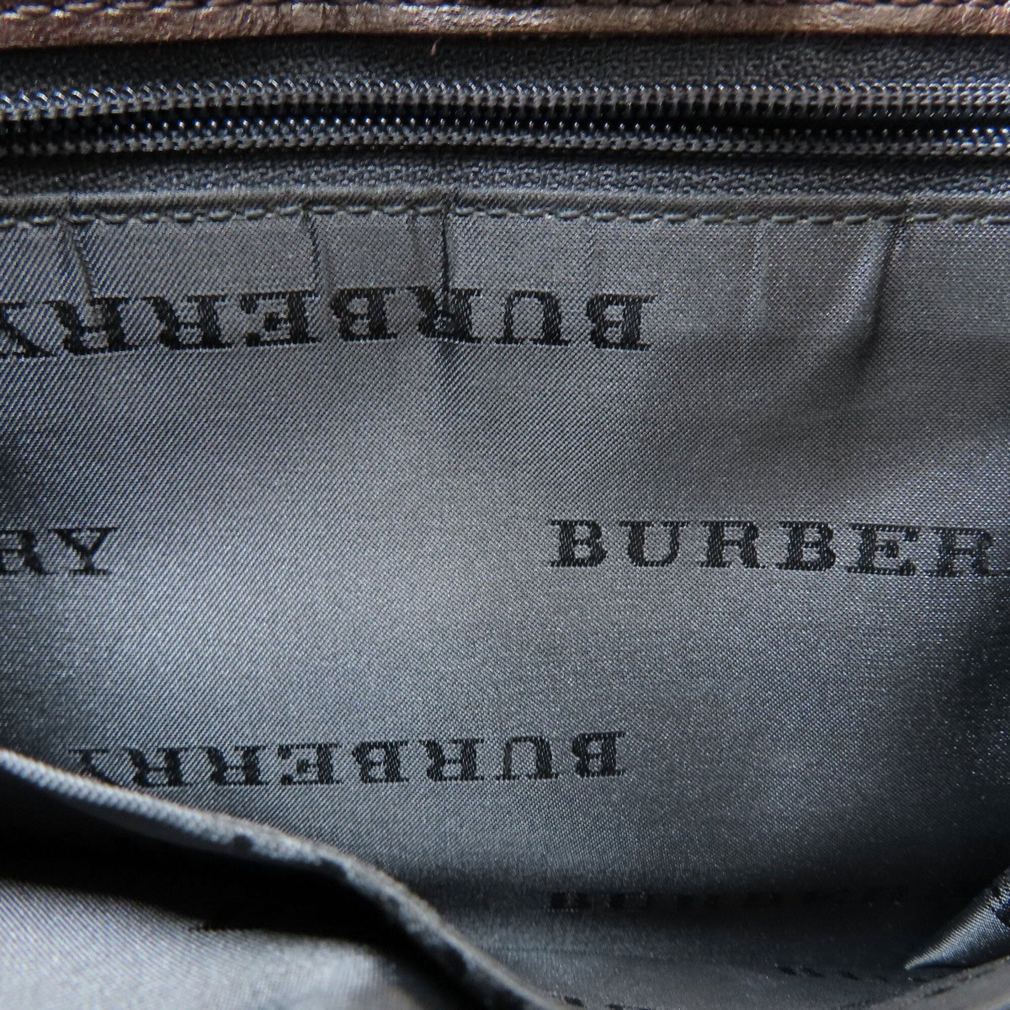 Canvas Leather Shoulder Bag (Pre-Owned) - Burberry - Modalova