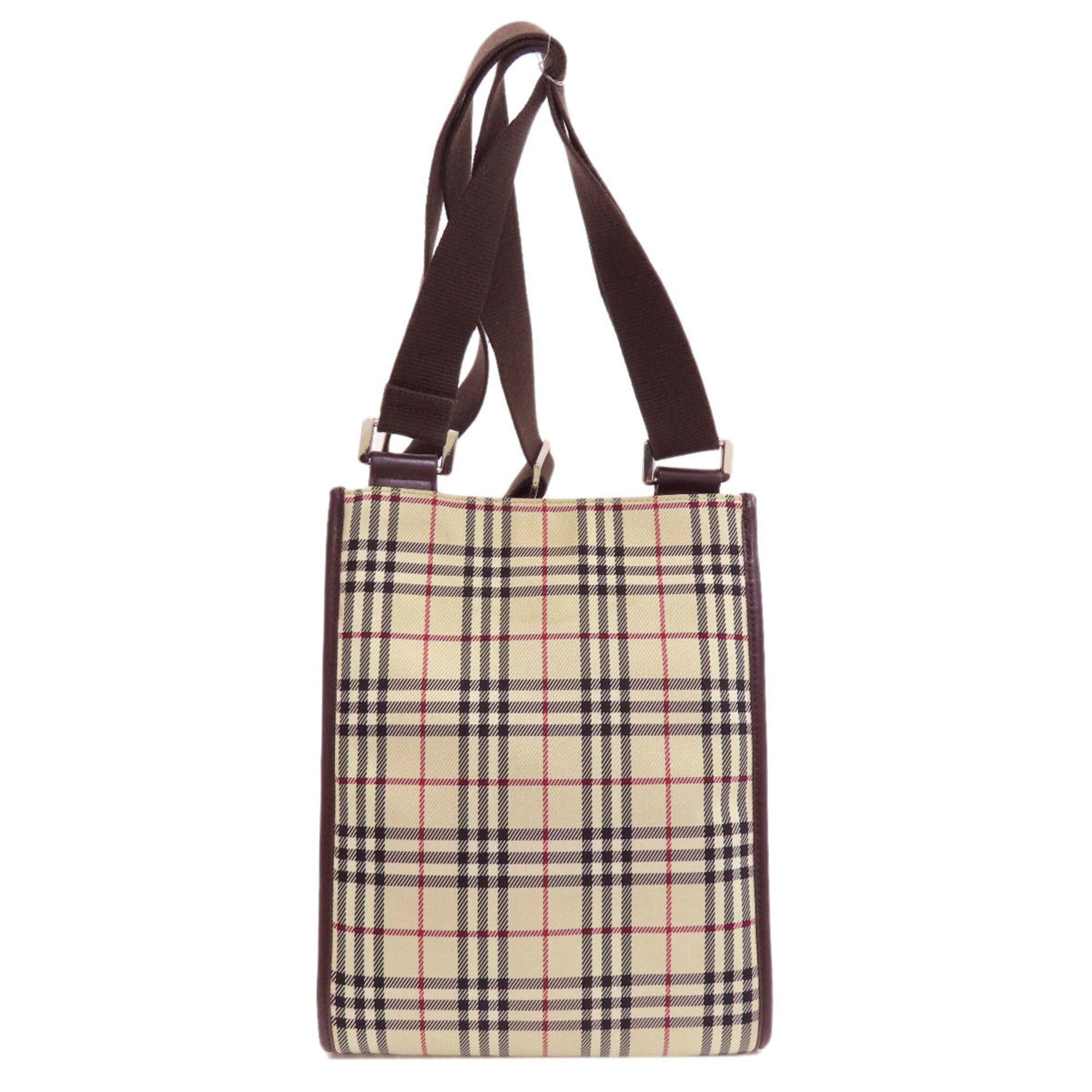 Canvas Leather Shoulder Bag (Pre-Owned) - Burberry - Modalova